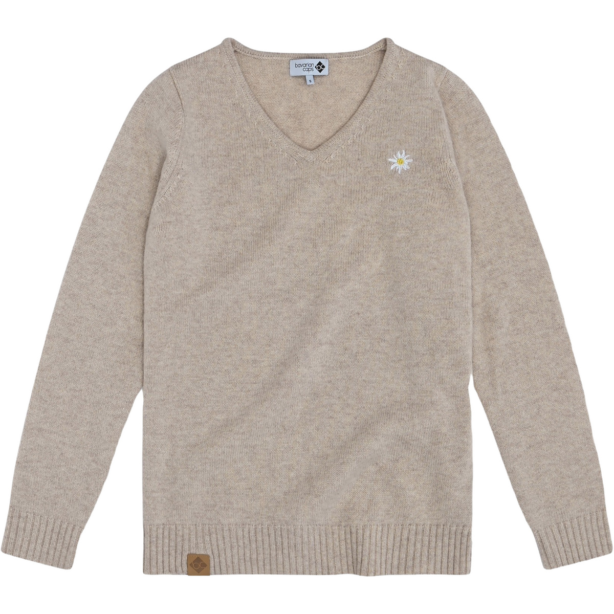 Image of Bavarian Caps Donna Pullover Edelweiß