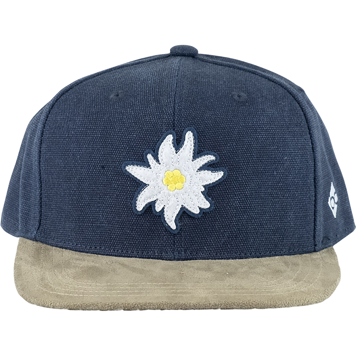 Image of Bavarian Caps berretto Edelweiß: Filzapplique Snapback