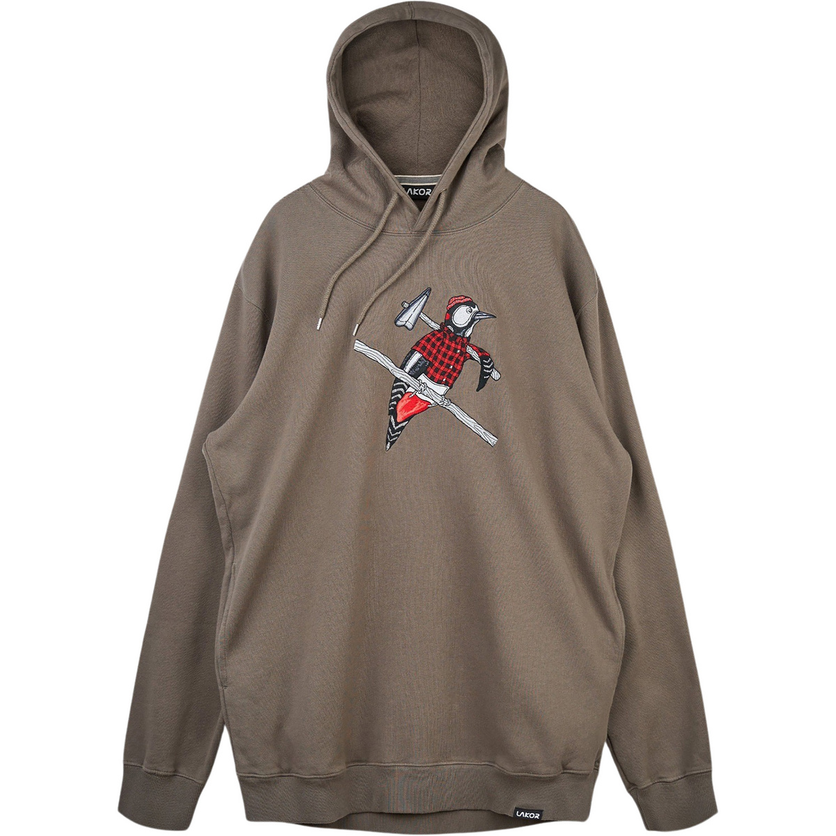 Image of Lakor Uomo Felpa con cappuccio Woodpecker