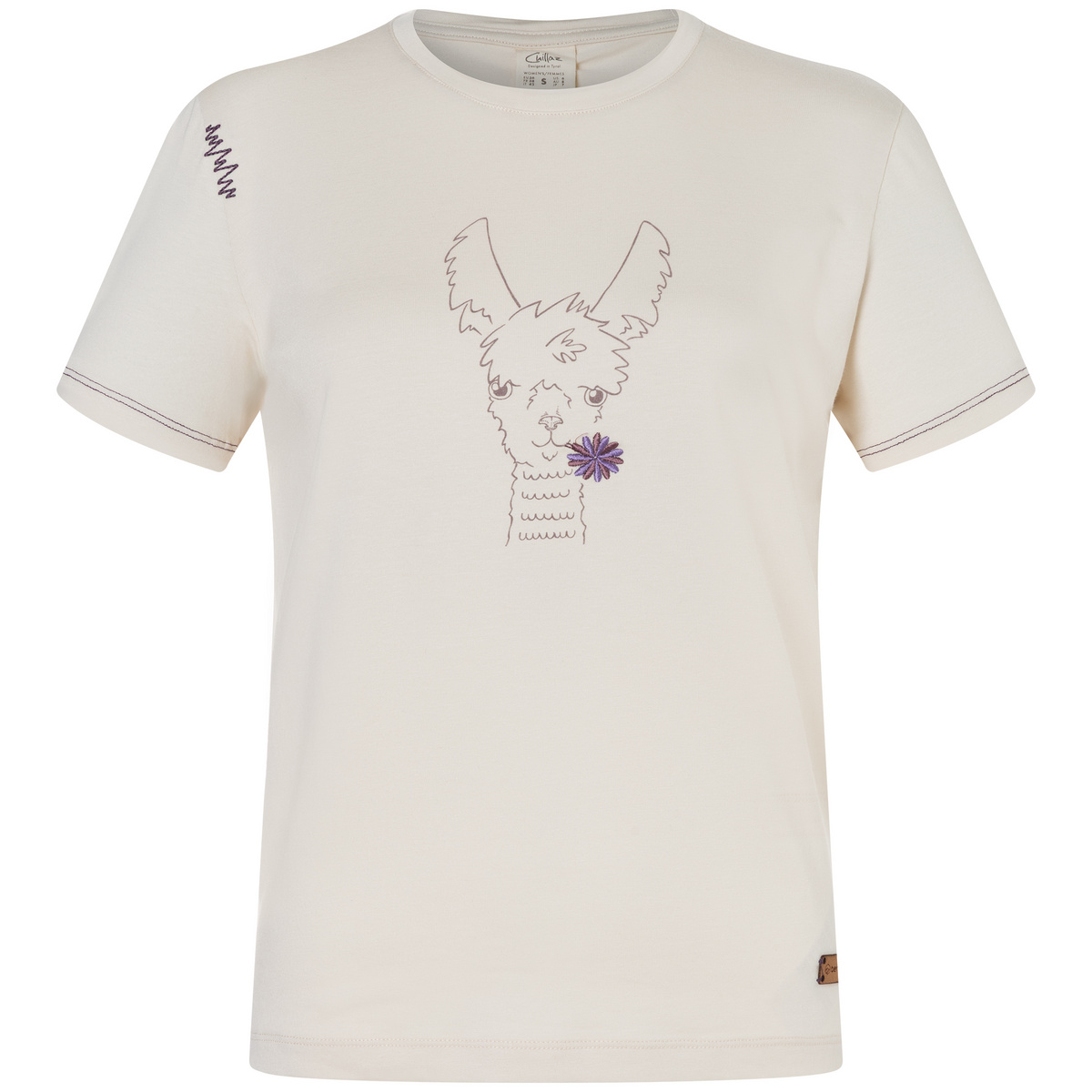 Image of Bergzeit Basics Donna Maglietta Iseo Happy Alpaca Bergzeit