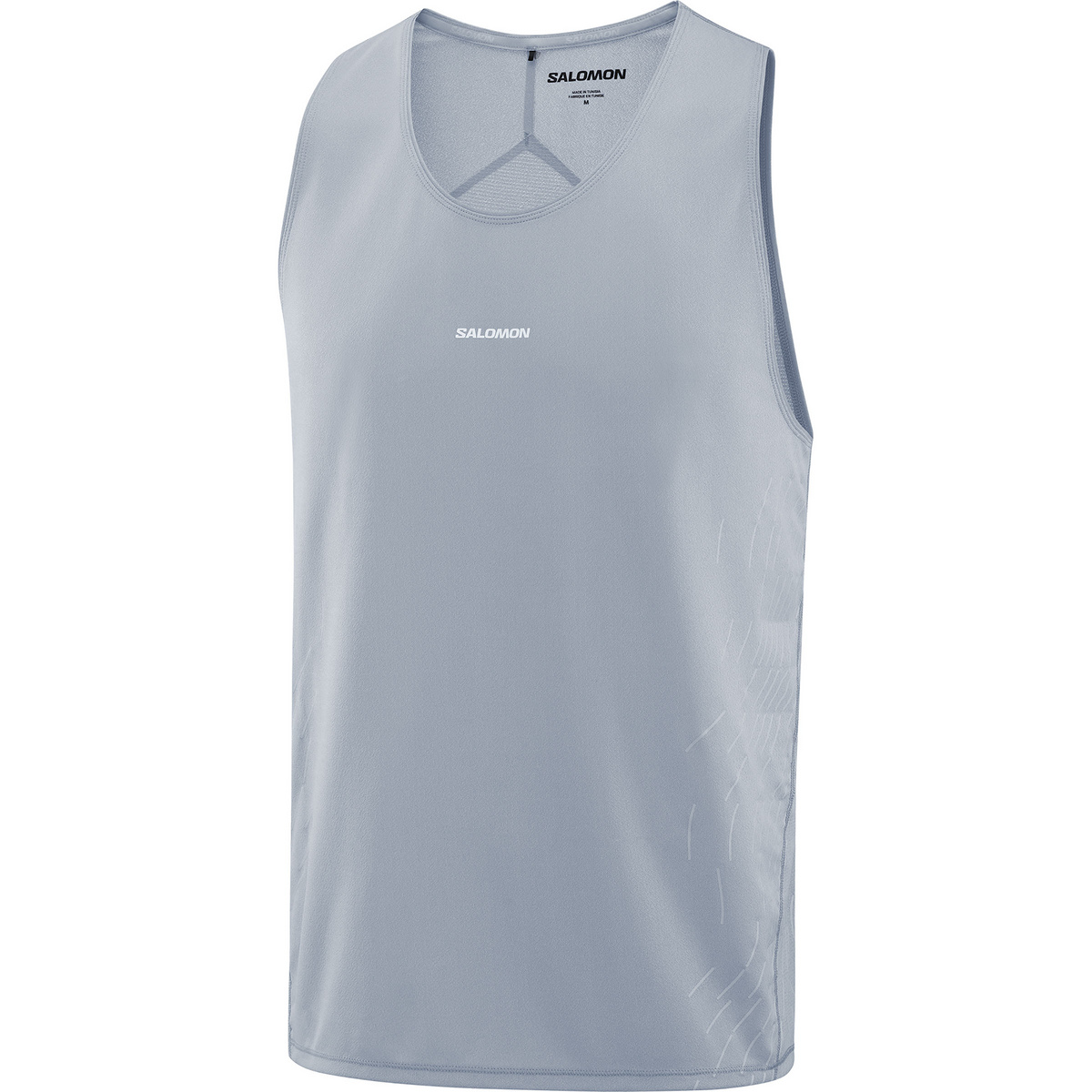 Salomon Herren Sense Aero Singlet GFX Tanktop (Größe L, grau)