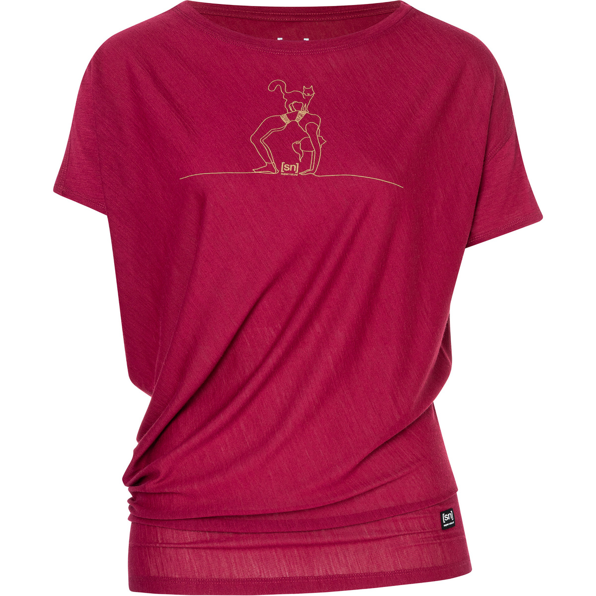 Image of Super.Natural Donna Maglietta Cat Yoga Loose