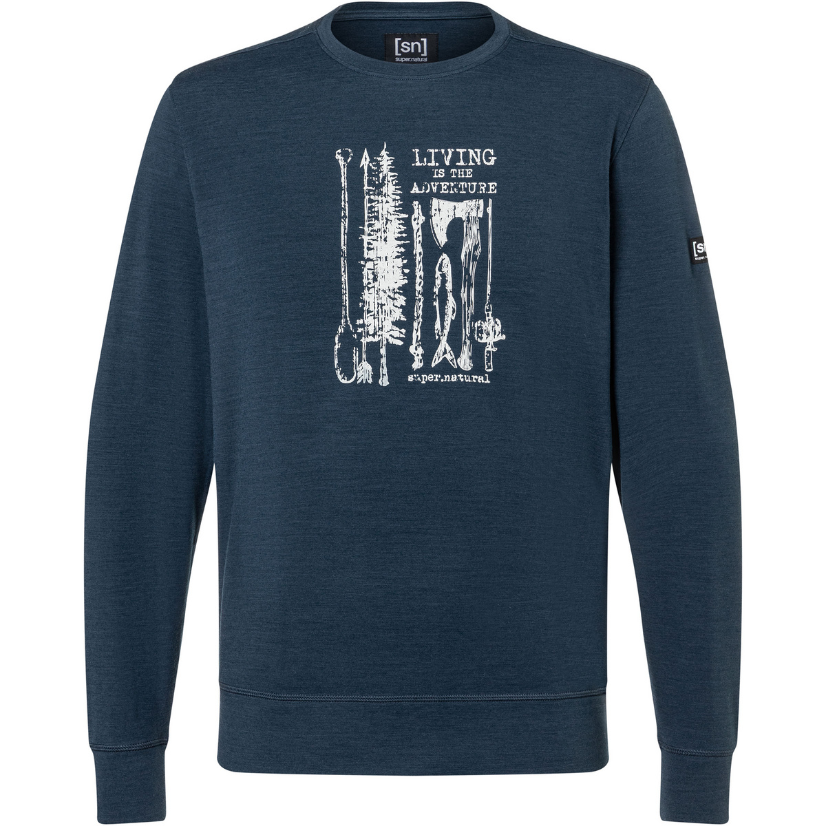 Image of Super.Natural Herren Fishing Adventure Crew Pullover