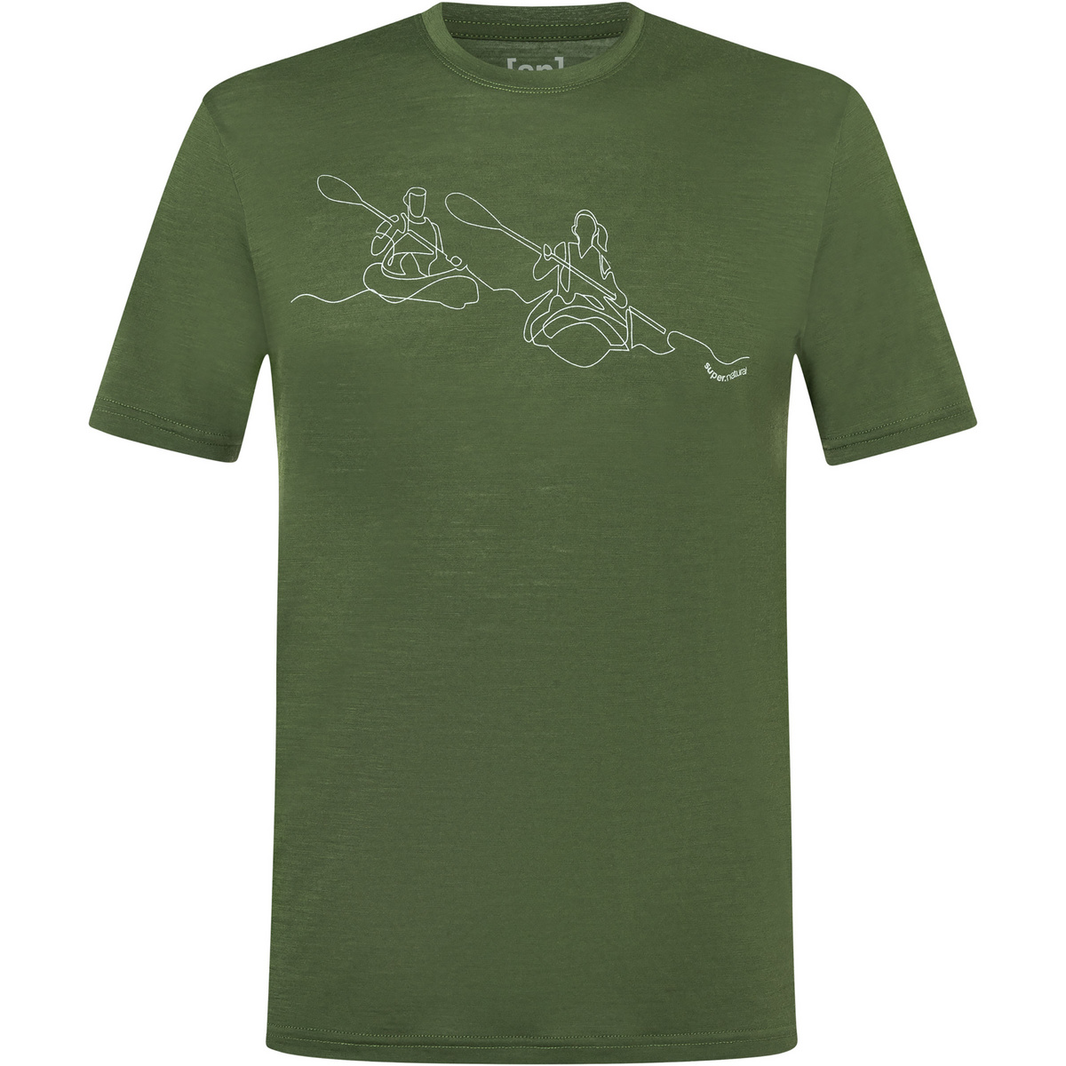 Super.Natural Herren Kanulines T-Shirt (Größe M, oliv)