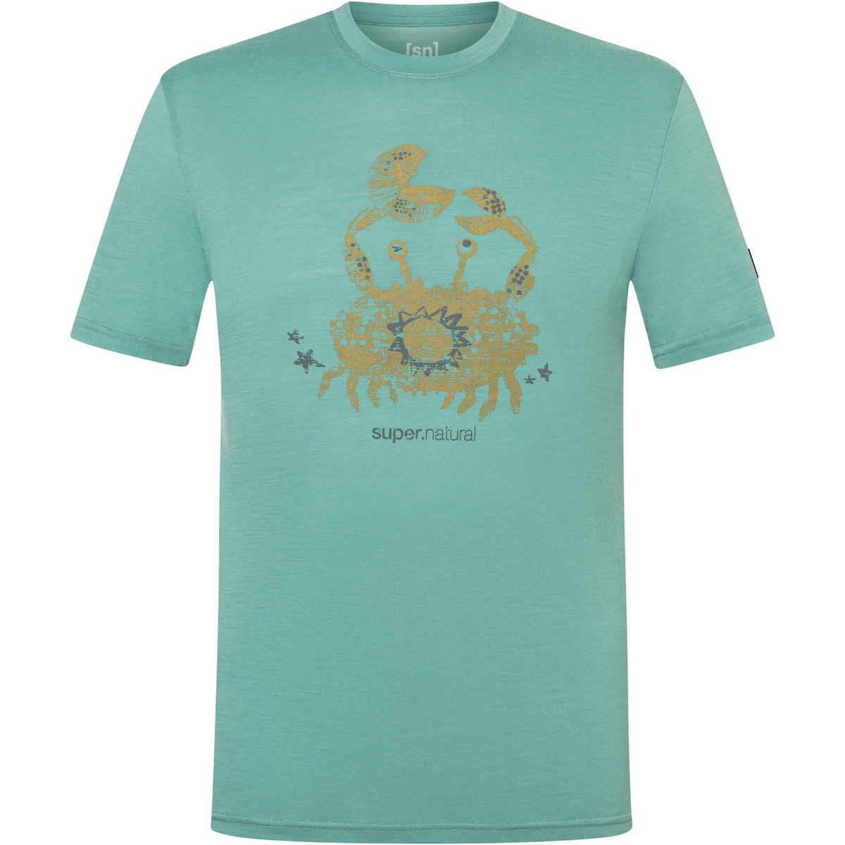 Super.Natural Herren Mr Crab T-Shirt (Größe L, tuerkis)