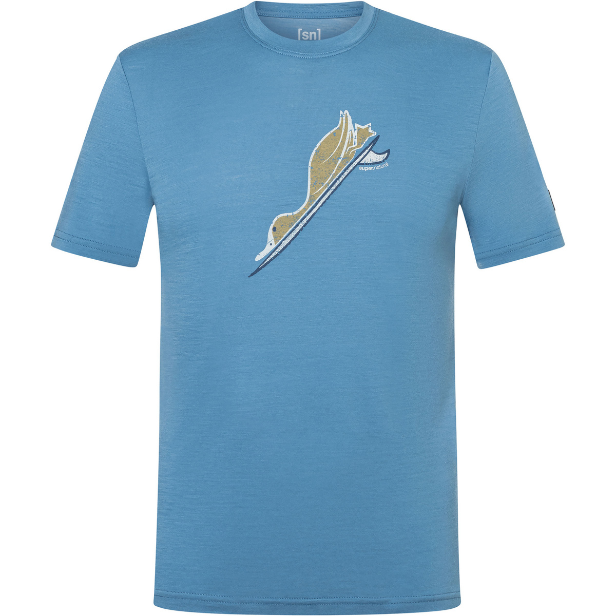 Super.Natural Herren Duck Dive T-Shirt (Größe XL, blau)