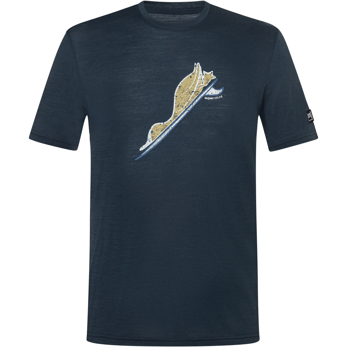 Super.Natural Herren Duck Dive T-Shirt (Größe XXL, blau)