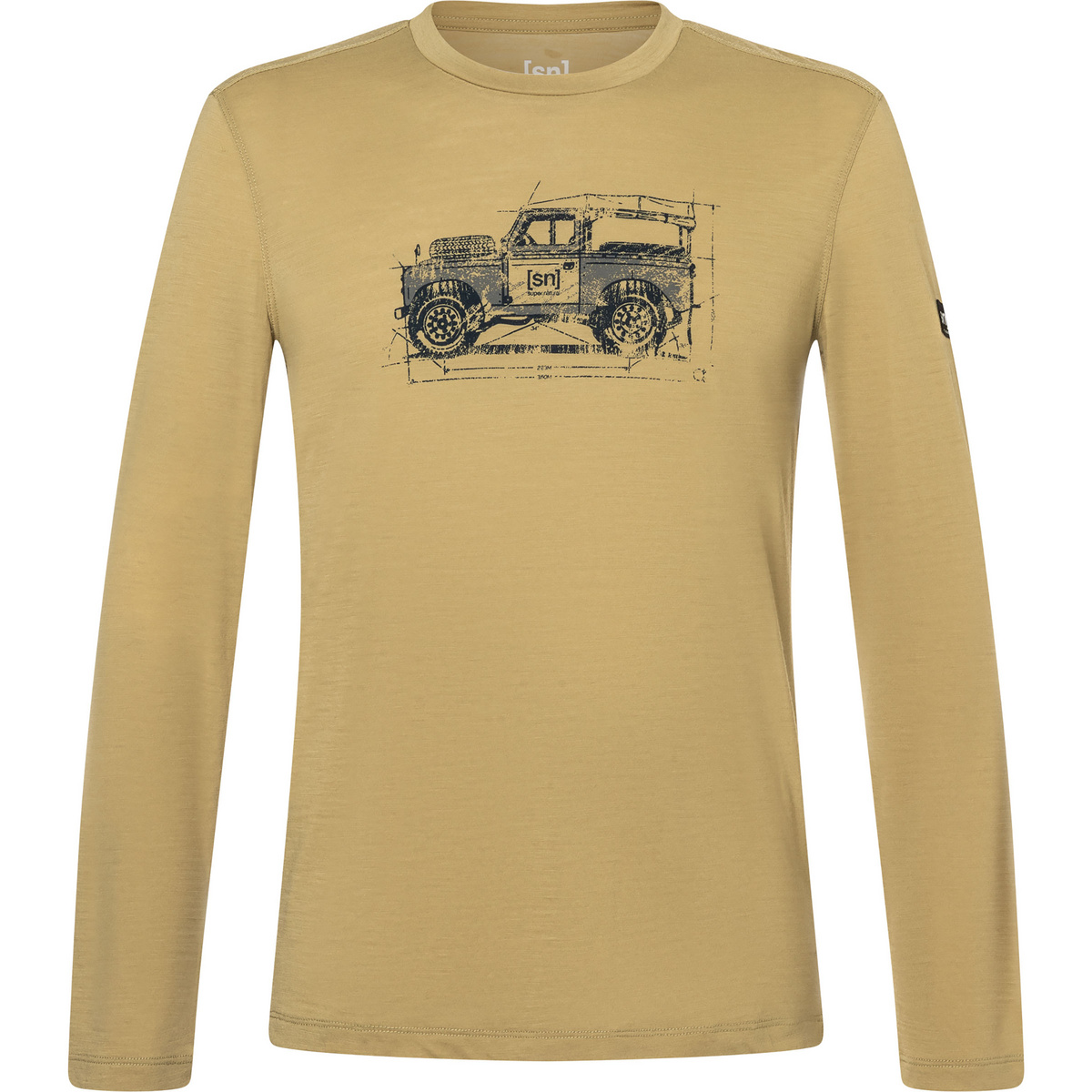 Super.Natural Herren Willi Longsleeve (Größe L, beige)