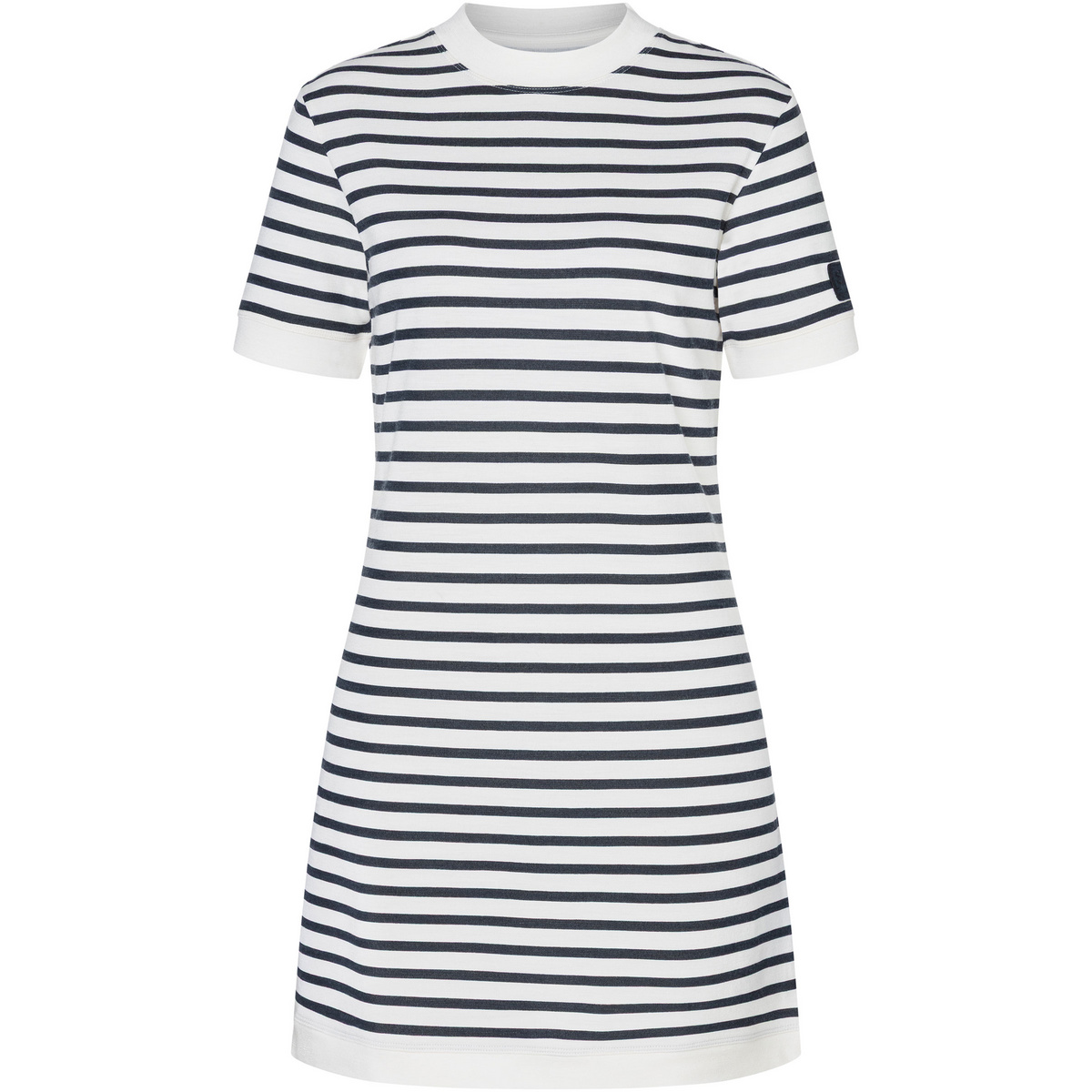 Super.Natural Damen Casual Stripe Bio Kleid (Größe XS, weiss)