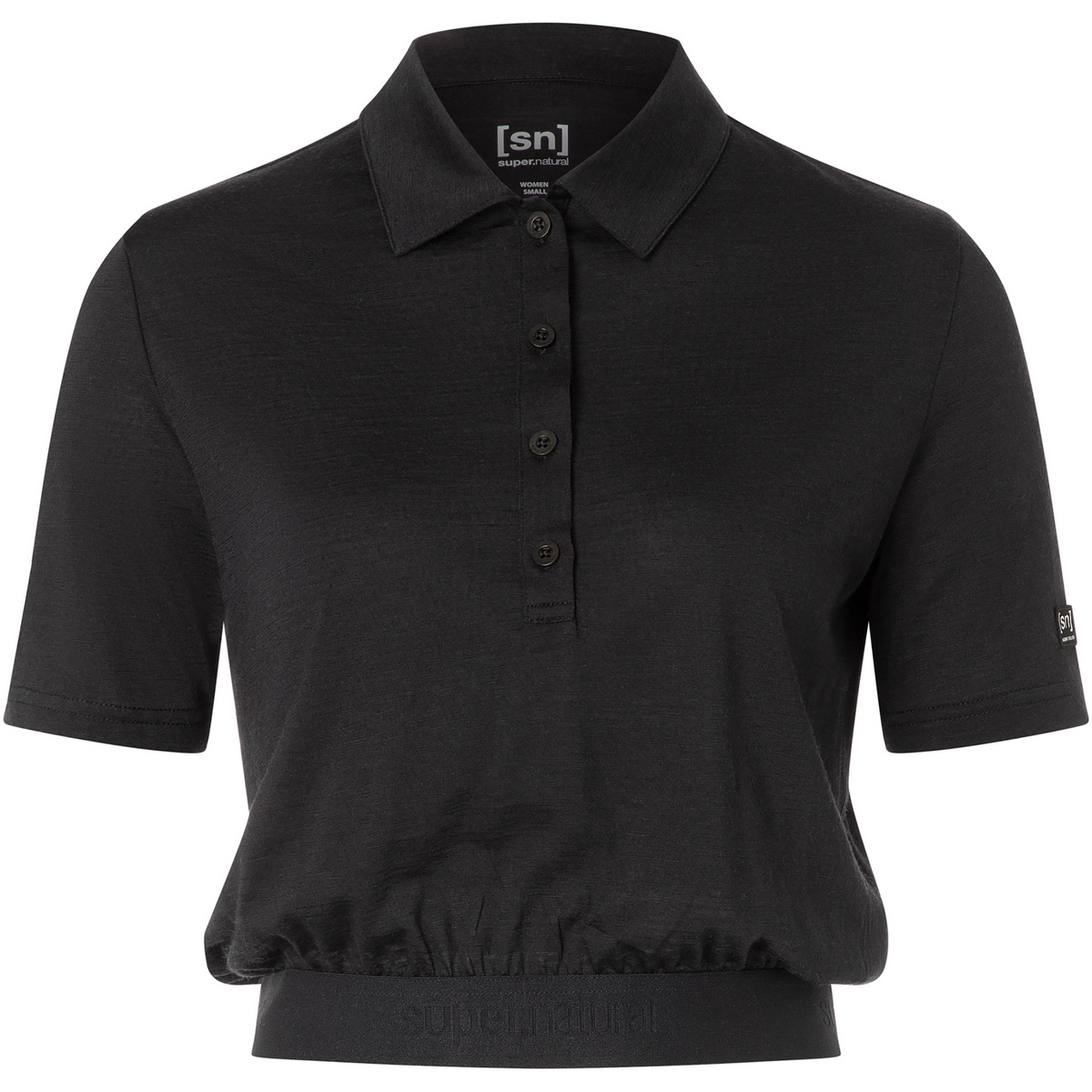 Image of Super.Natural Damen Crop Polo T-Shirt