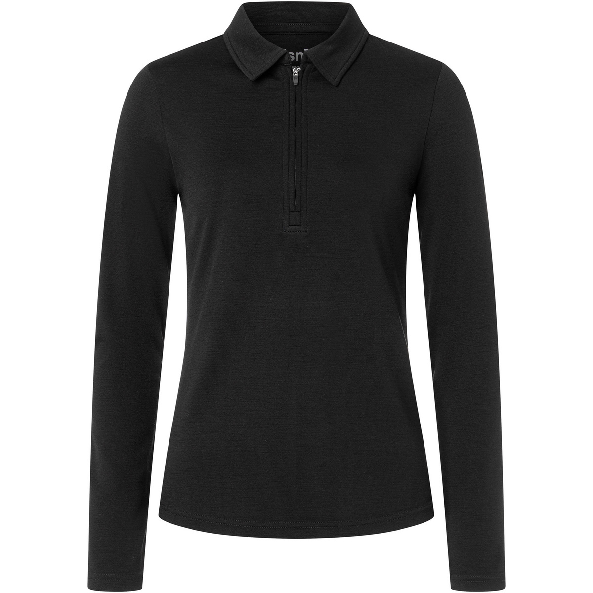 Image of Super.Natural Donna Maglia a manica lunga Lux Zip Polo