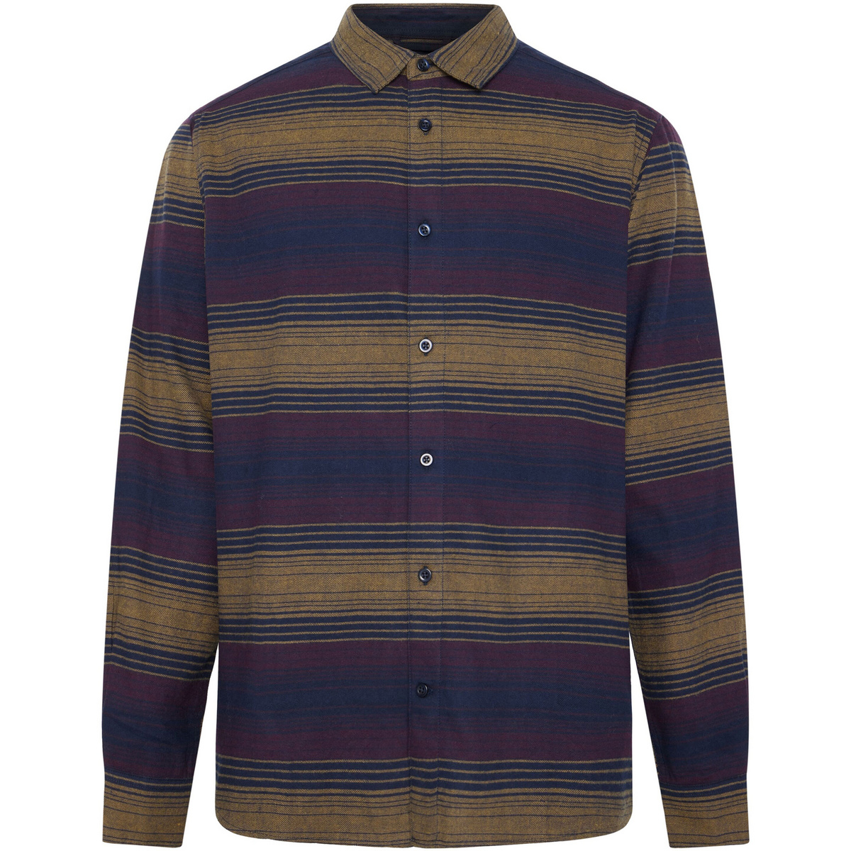 Image of KnowledgeCotton Apparel Uomo Camicia Loose Fit Striped