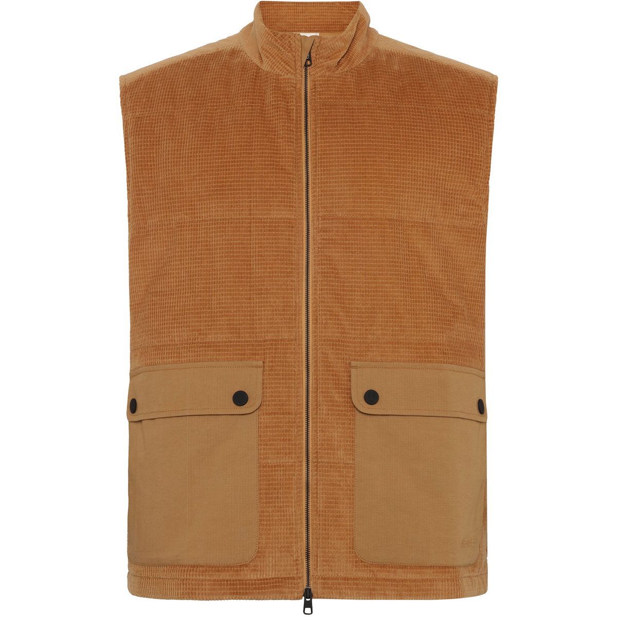 KnowledgeCotton Apparel Uomo Gilet Corduroy (Taglia L, Marrone)