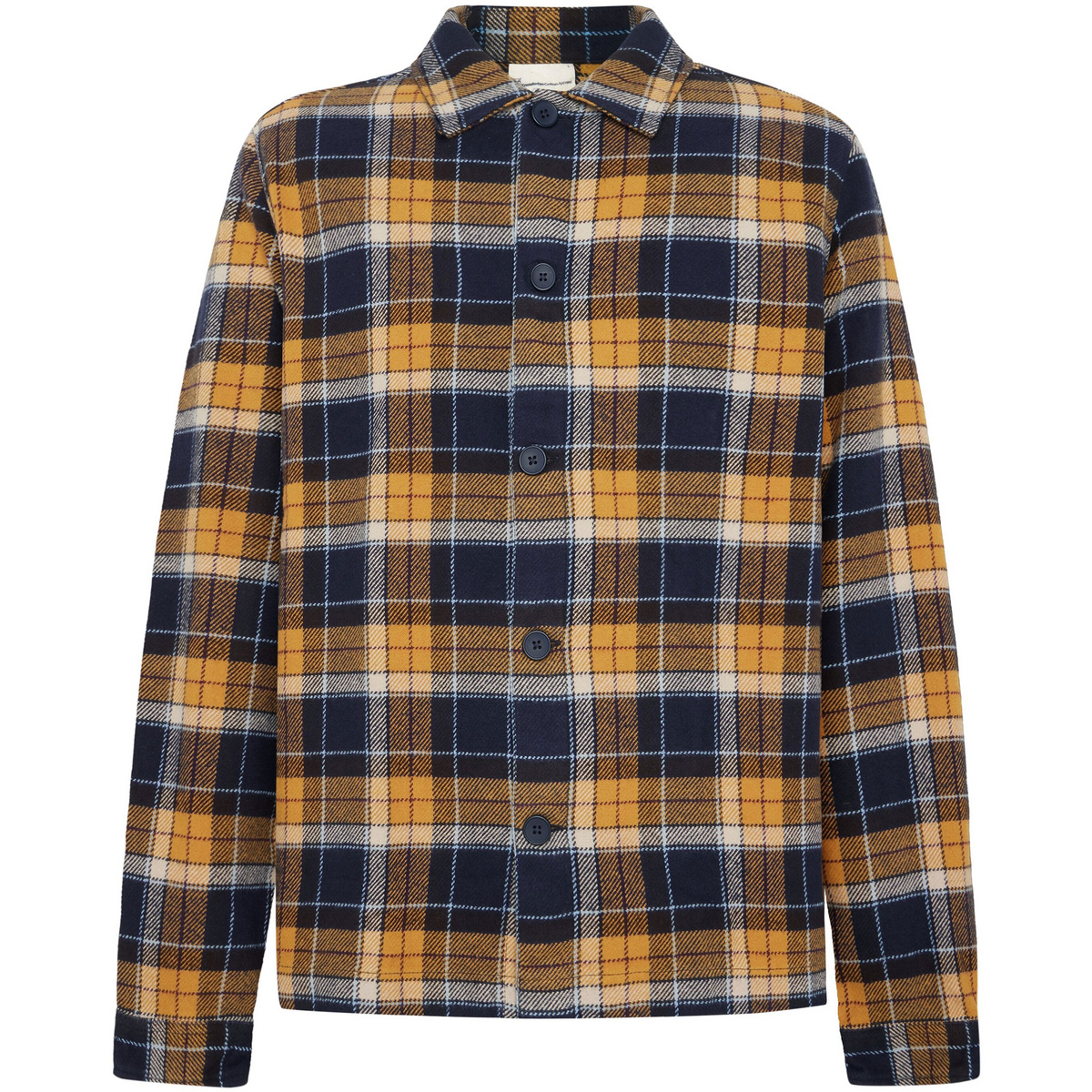 Image of KnowledgeCotton Apparel Uomo Camicia Big Checked Heavy Flannel