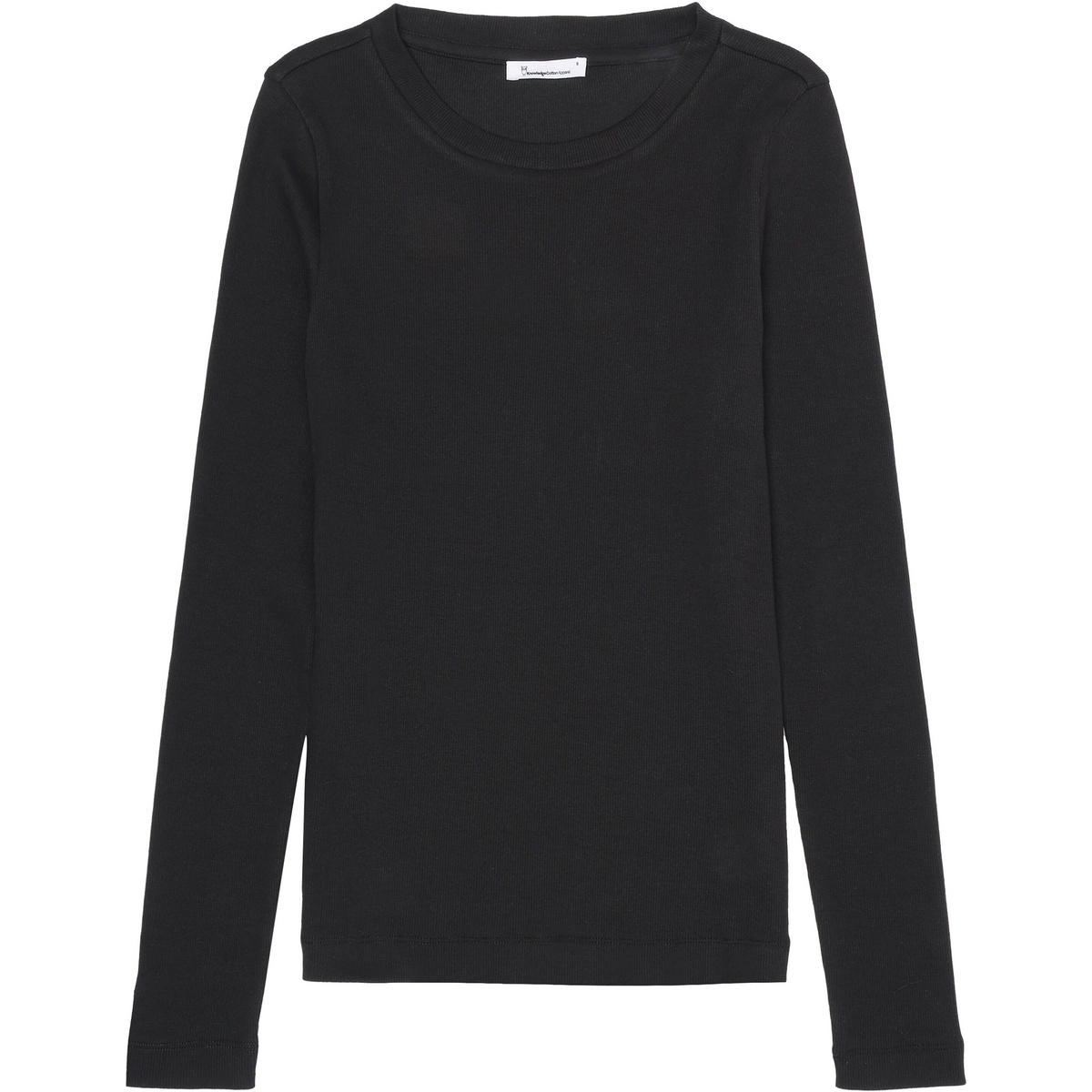 Image of KnowledgeCotton Apparel Donna Maglia a manica lunga Rib Scoop Neck