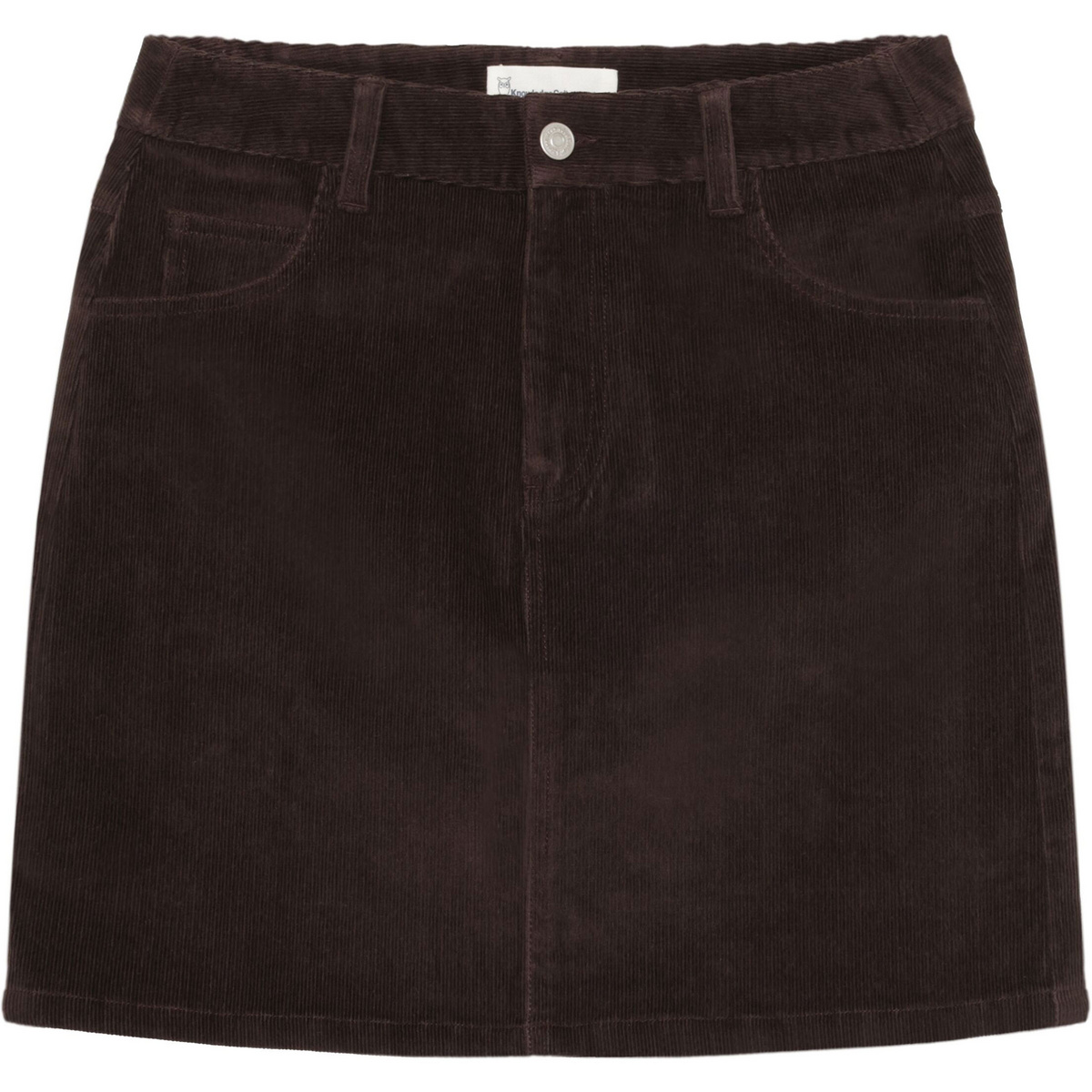 KnowledgeCotton Apparel Femme Jupe Corduroy (taille INCH 31, Brun)