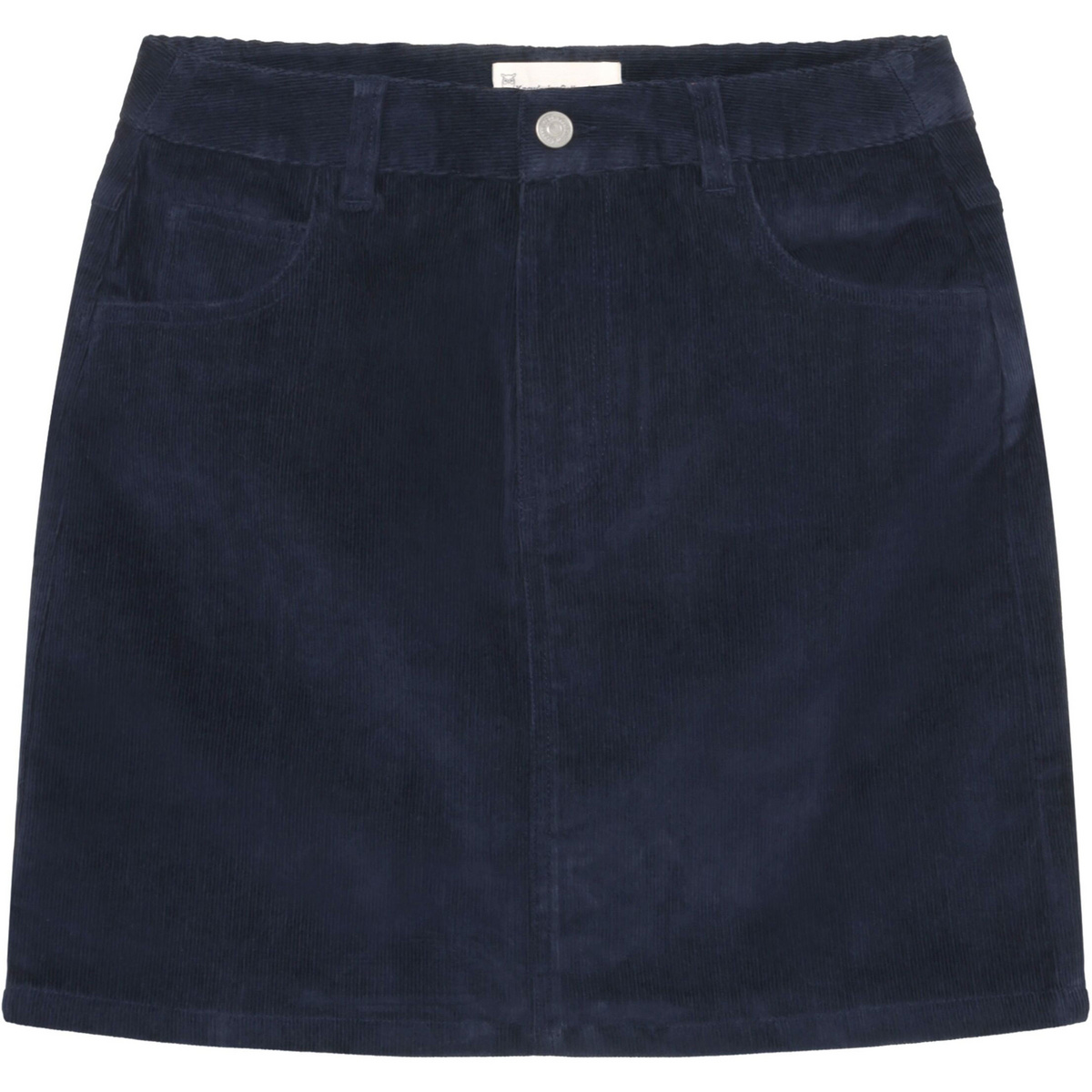 KnowledgeCotton Apparel Damen Corduroy Rock (Größe INCH 28, blau)