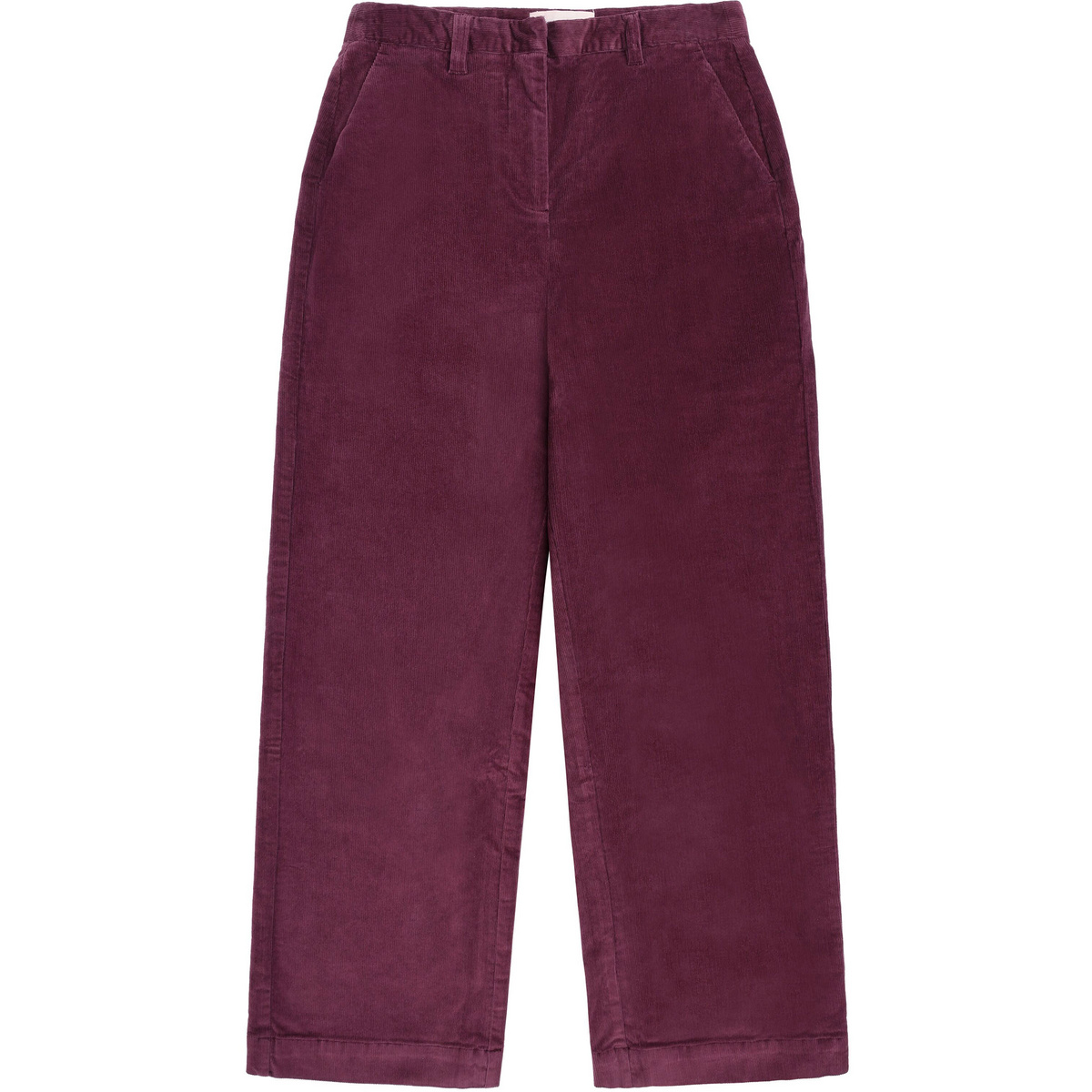 KnowledgeCotton Apparel Femme Pantalon Posey Wide High-Rise Corduroy (taille INCH 27/30, Violet)