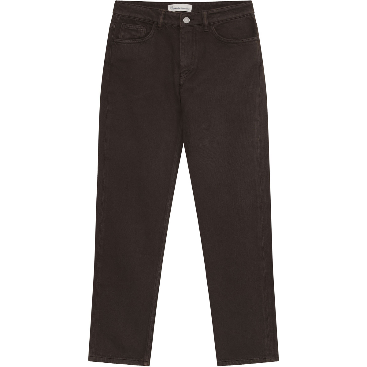 Image of KnowledgeCotton Apparel Donna Pantaloni Stella Straight Mid-Rise Twill