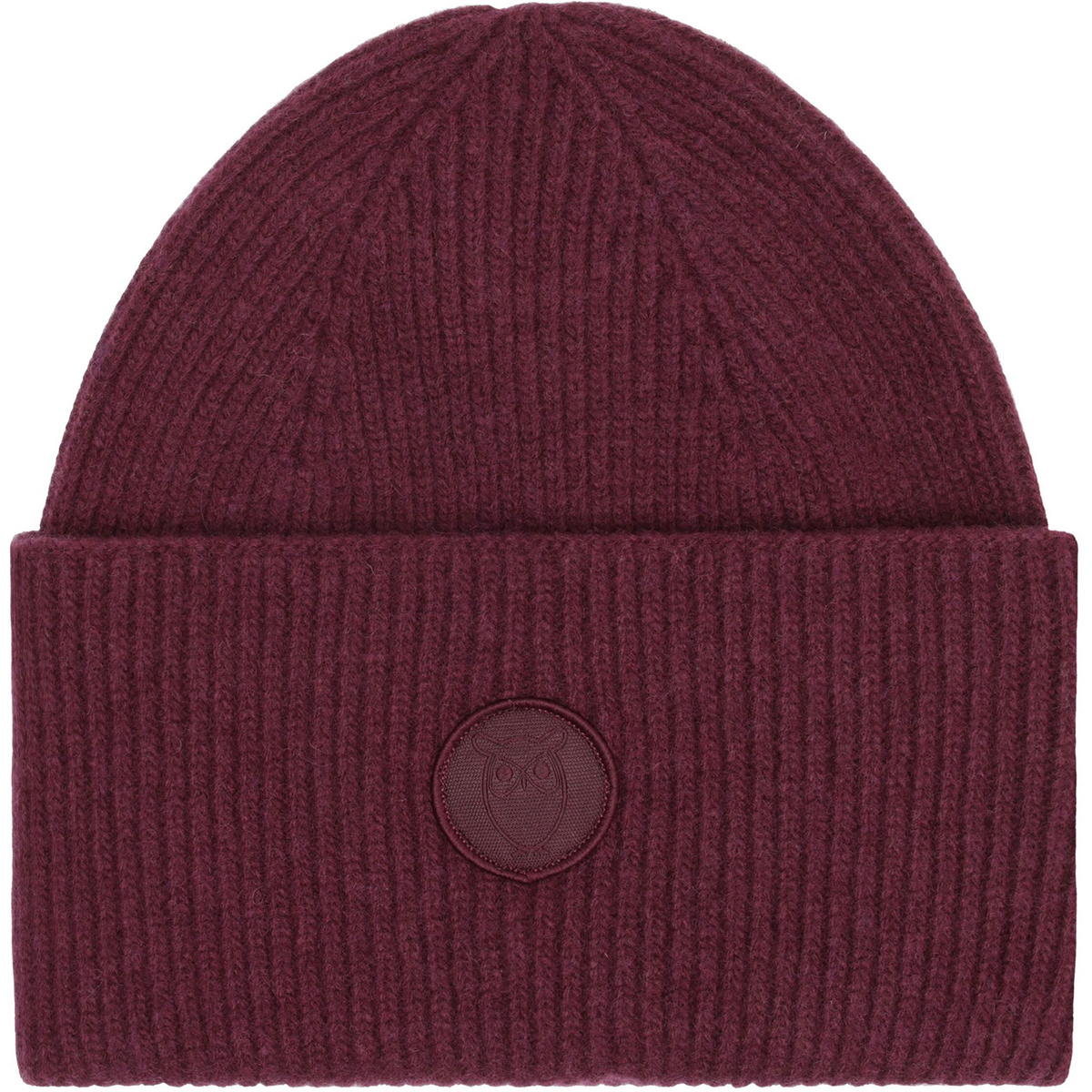 KnowledgeCotton Apparel Big Rib Mütze (Größe ONE SIZE, lila)