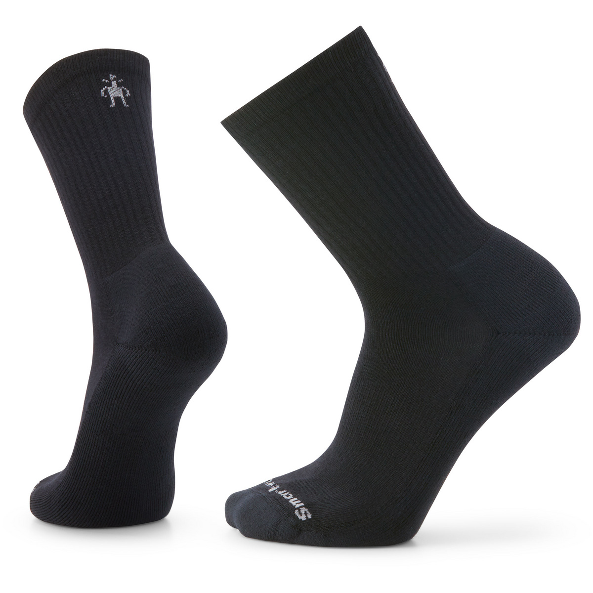 Smartwool Herren Everyday Solid Rib Crew Socken (Größe 42 , schwarz)