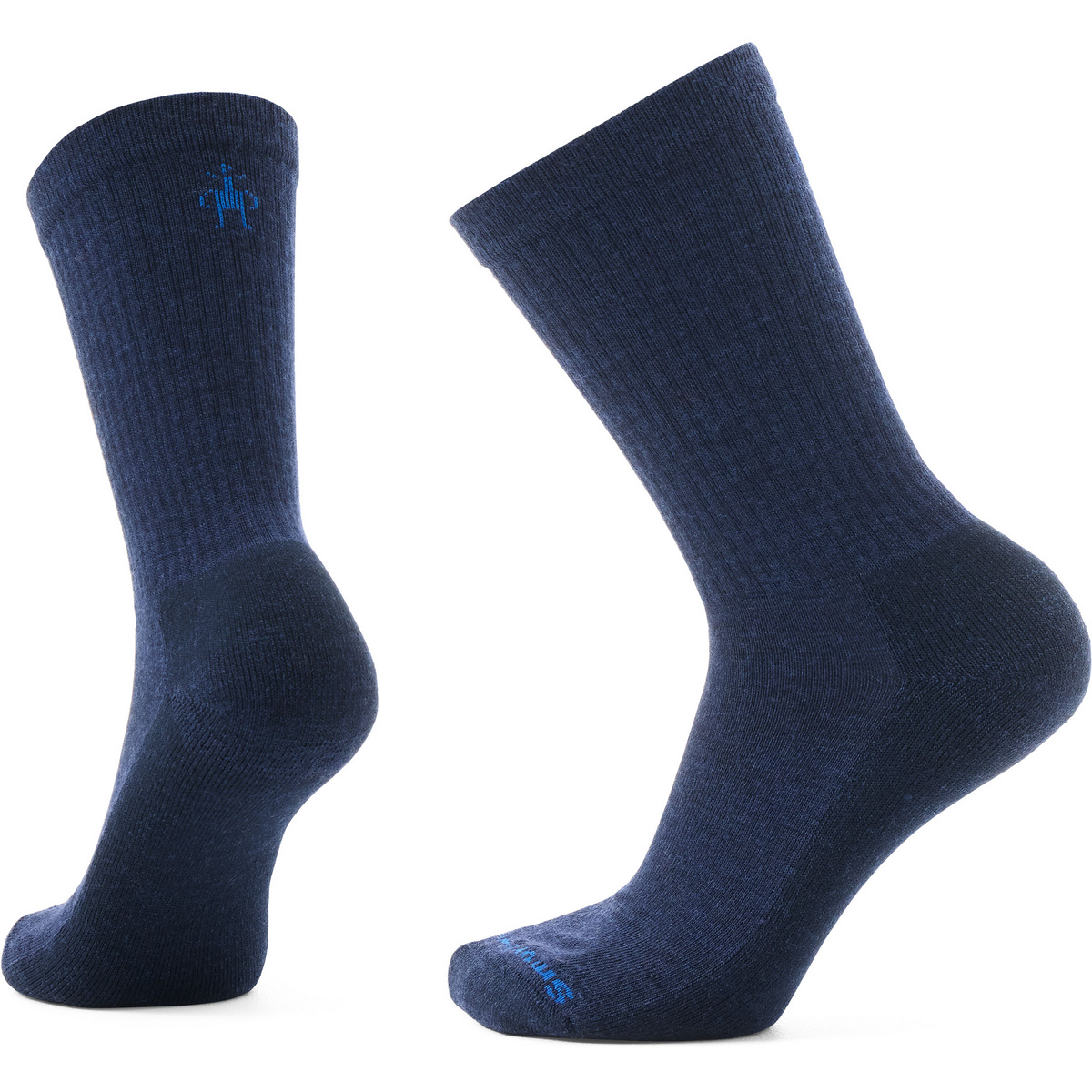 Smartwool Herren Everyday Solid Rib Crew Socken (Größe 38 , blau)