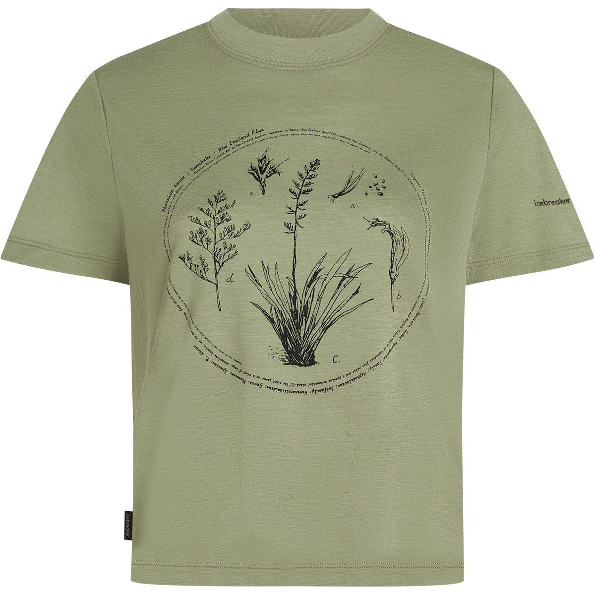 Image of Icebreaker Damen 150 Tech Lite Crop Seed Story T-Shirt