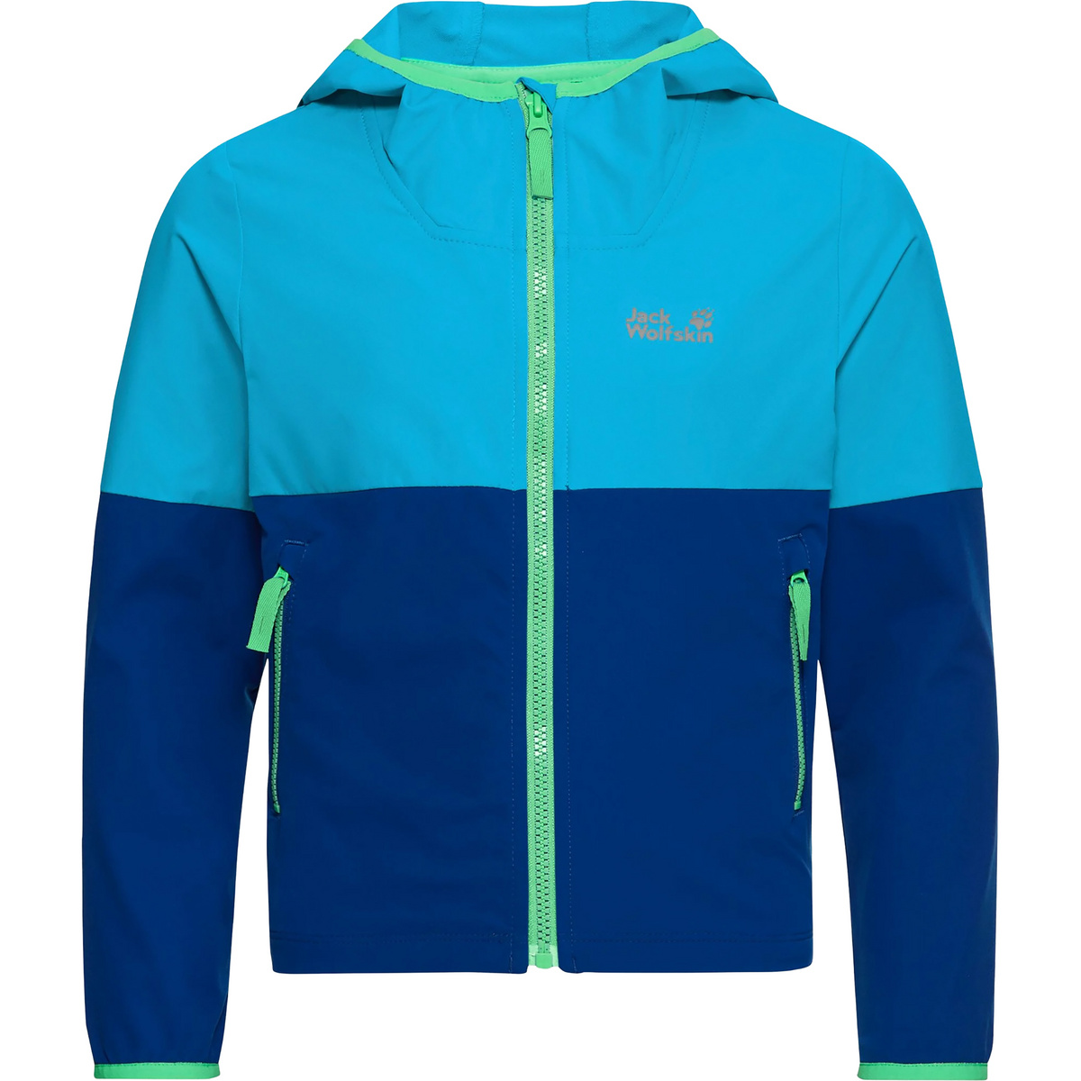 Jack Wolfskin Kinder Sandbird Hoodie Jacke (Größe 104, blau)