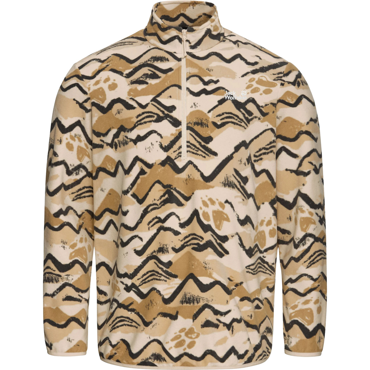 Image of Jack Wolfskin Uomo Pullover Paw Era 100 Print