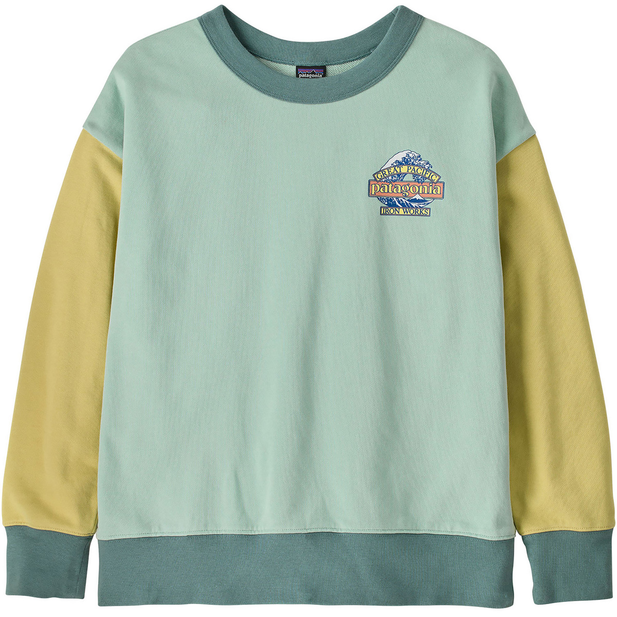 Patagonia Kinder K's Crew Pullover (Größe 130, gruen)