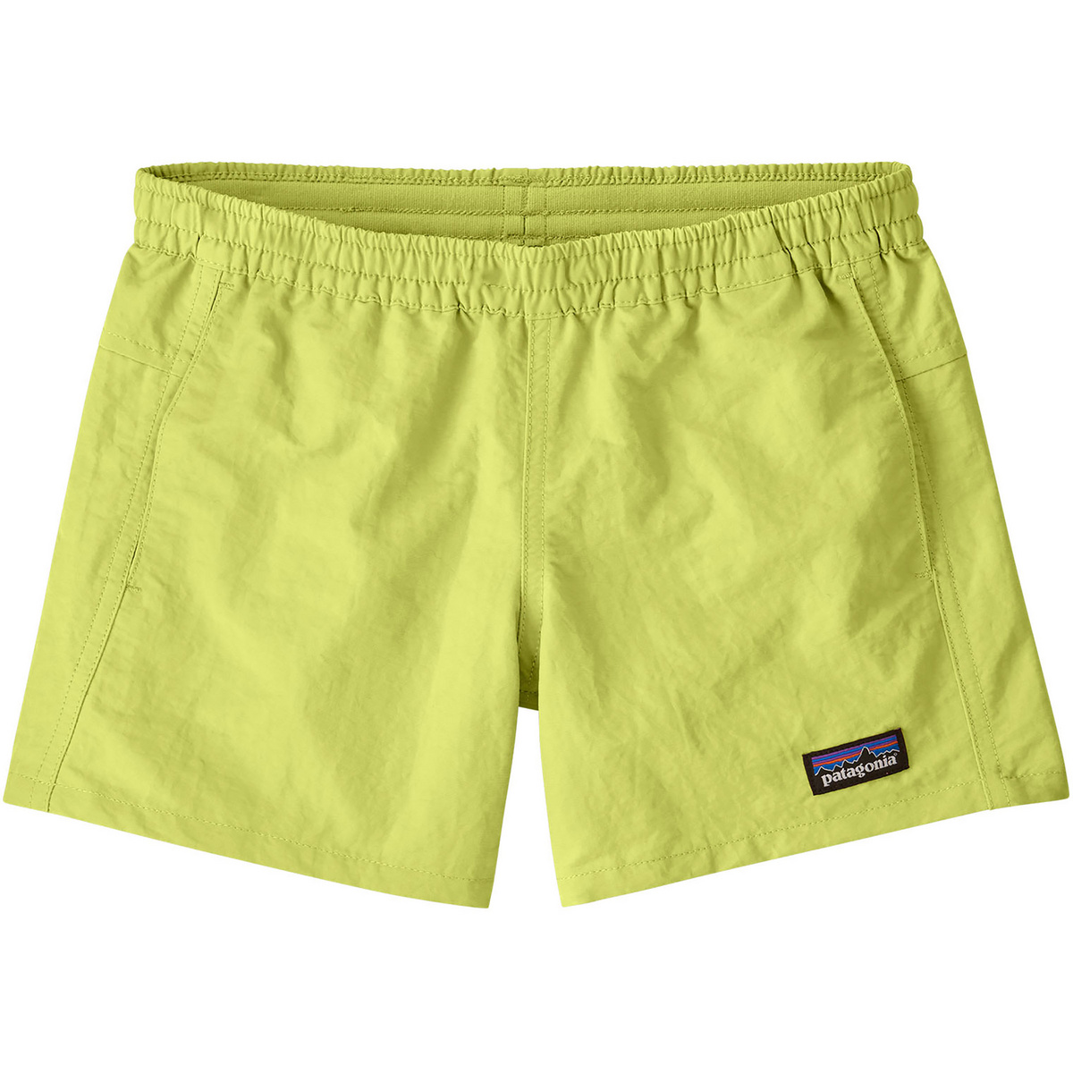 Patagonia Kinder K's Baggies 4 in Unlined Shorts (Größe 148, gelb)
