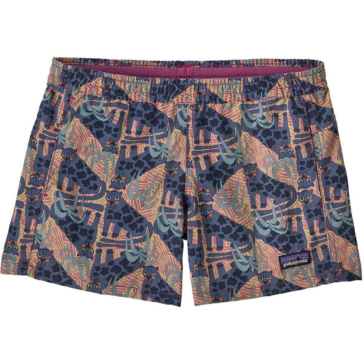 Patagonia Kinder K's Baggies 4 in Unlined Shorts (Größe 118, grau)