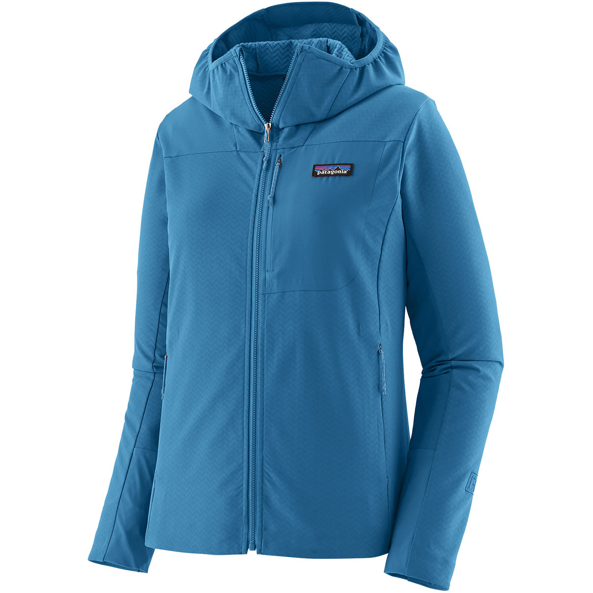 Patagonia Damen R1 CrossStrata Hoodie Jacke (Größe S, blau)