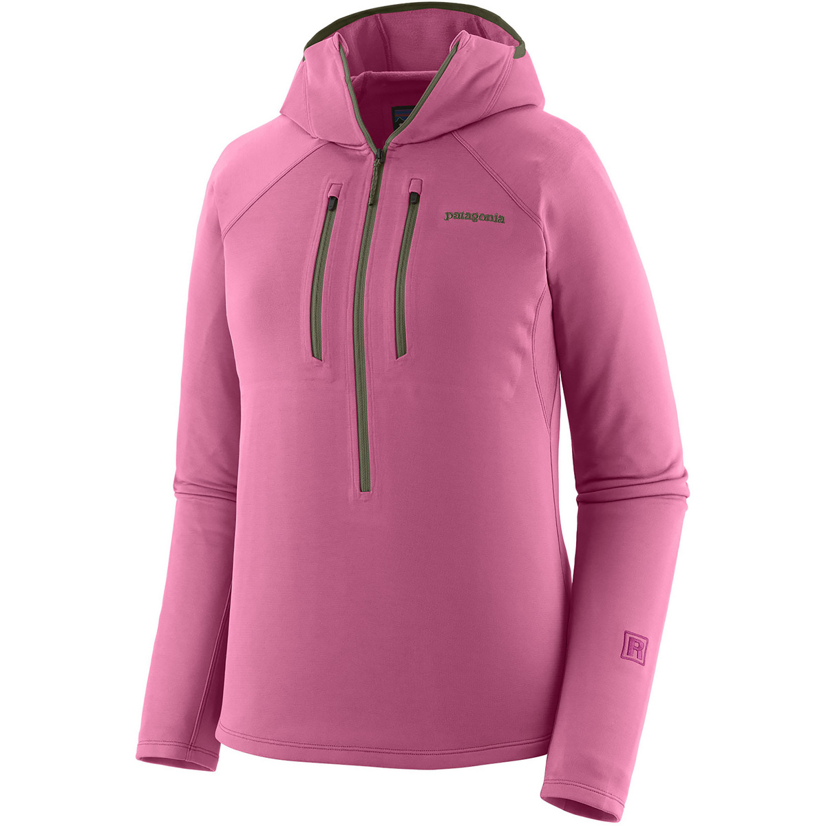 Patagonia Damen R1 Ultralight Hoodie (Größe XL, pink)