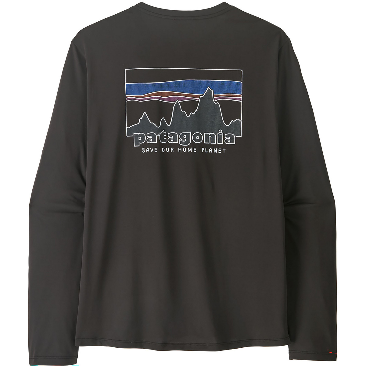 Patagonia Herren Cap Cool Daily 73 Skyline Longsleeve (Größe S, schwarz)
