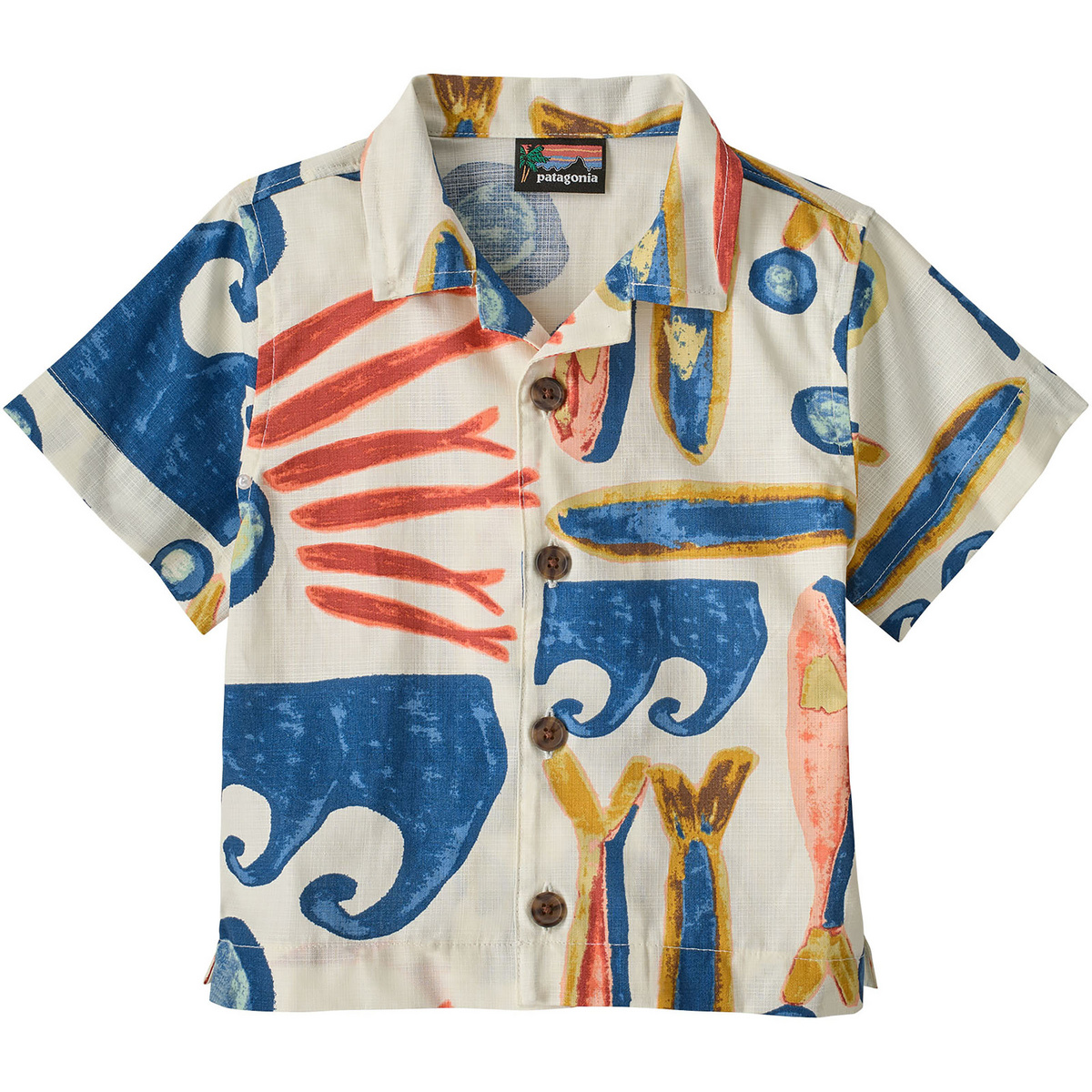 Patagonia Kinder Baby Tidal Threads Hemd (Größe 89, grau)