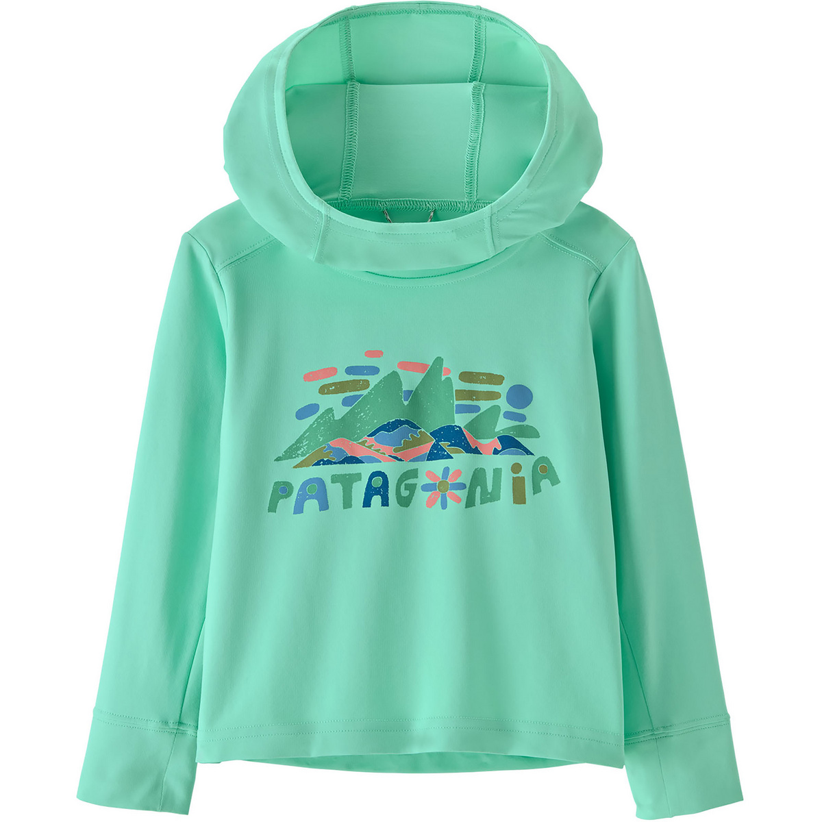 Patagonia Kinder Baby Cap SW Hoodie (Größe 68, tuerkis)