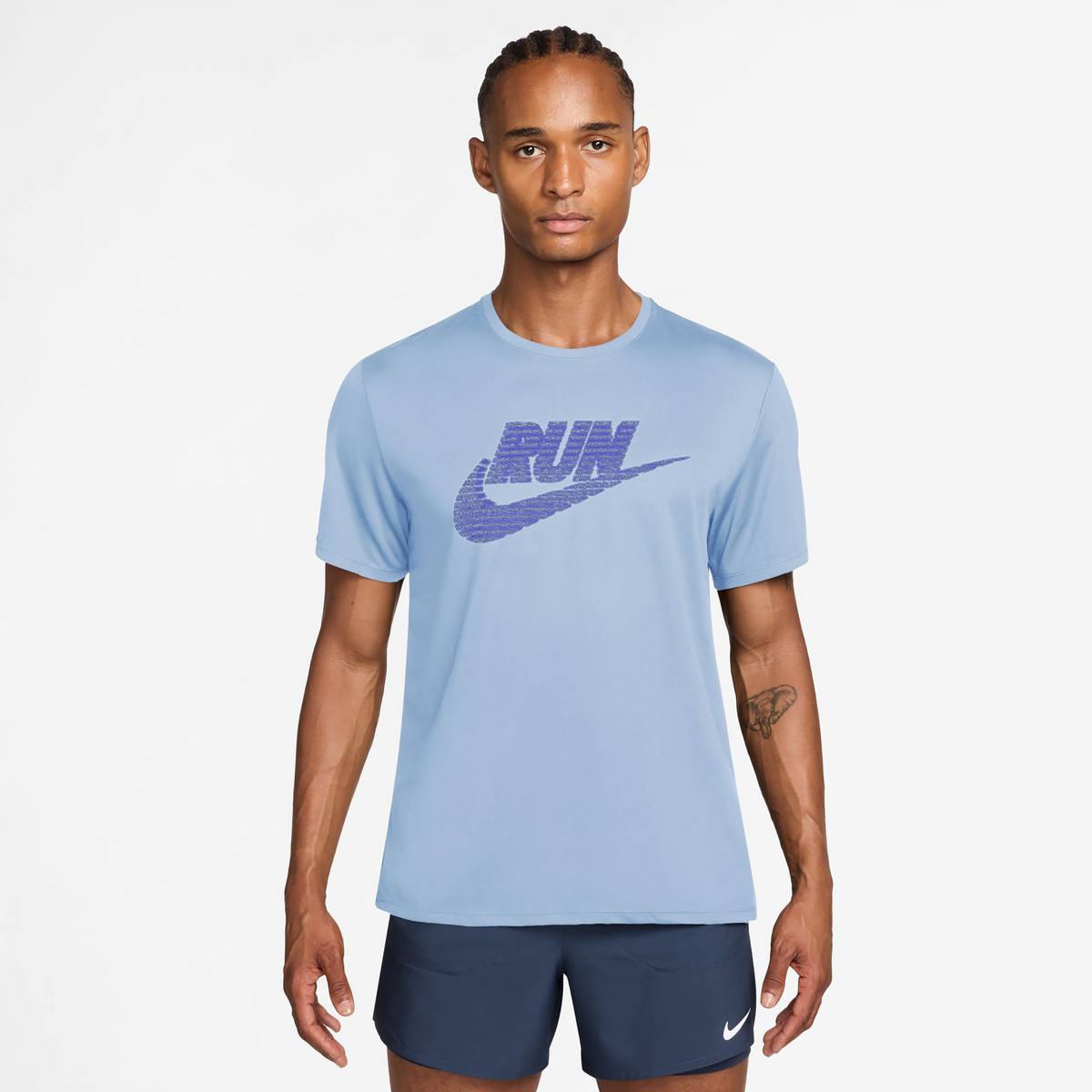 Nike Herren Miler Run Energy T-Shirt (Größe XL, blau)