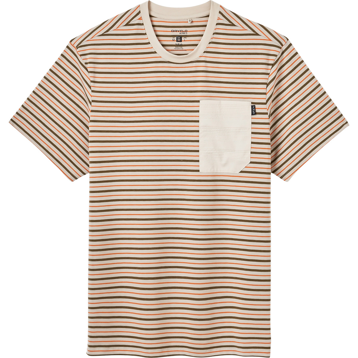 Image of Rab Uomo Maglietta Rivelin Stripe Pocket
