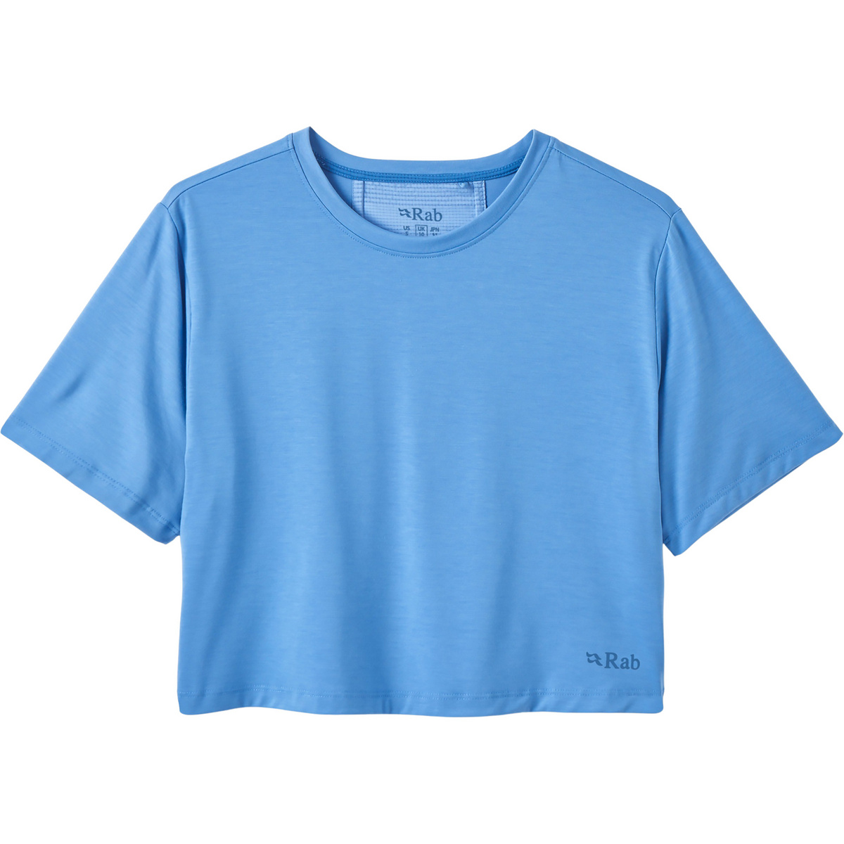Rab Damen Rivelin Crop T-Shirt (Größe L, blau)