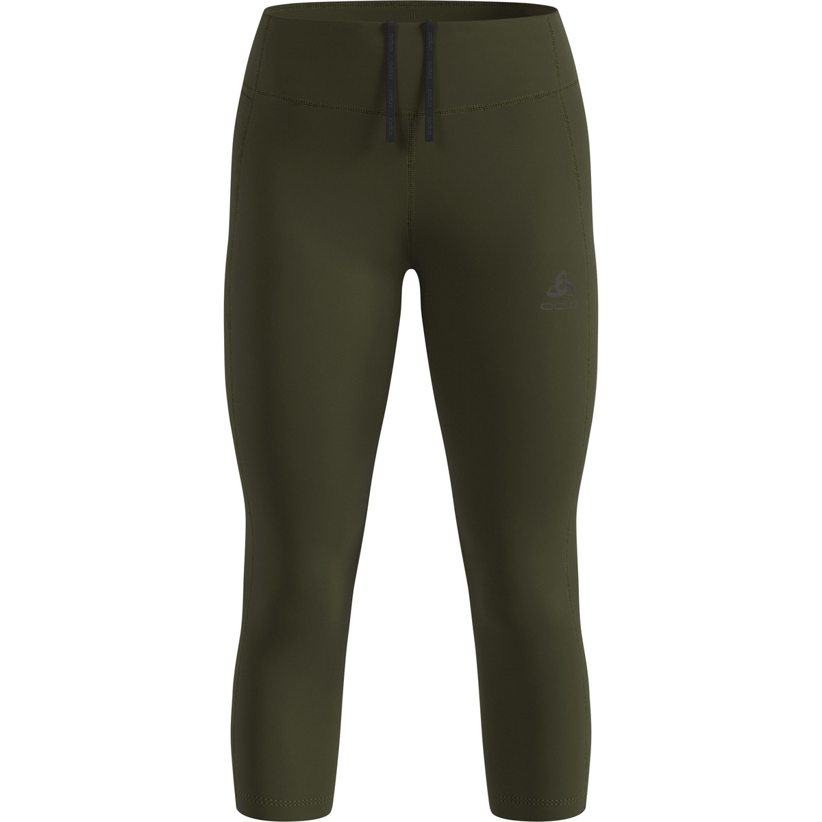 Odlo Damen Essential 3/4 Tights (Größe XS, oliv)