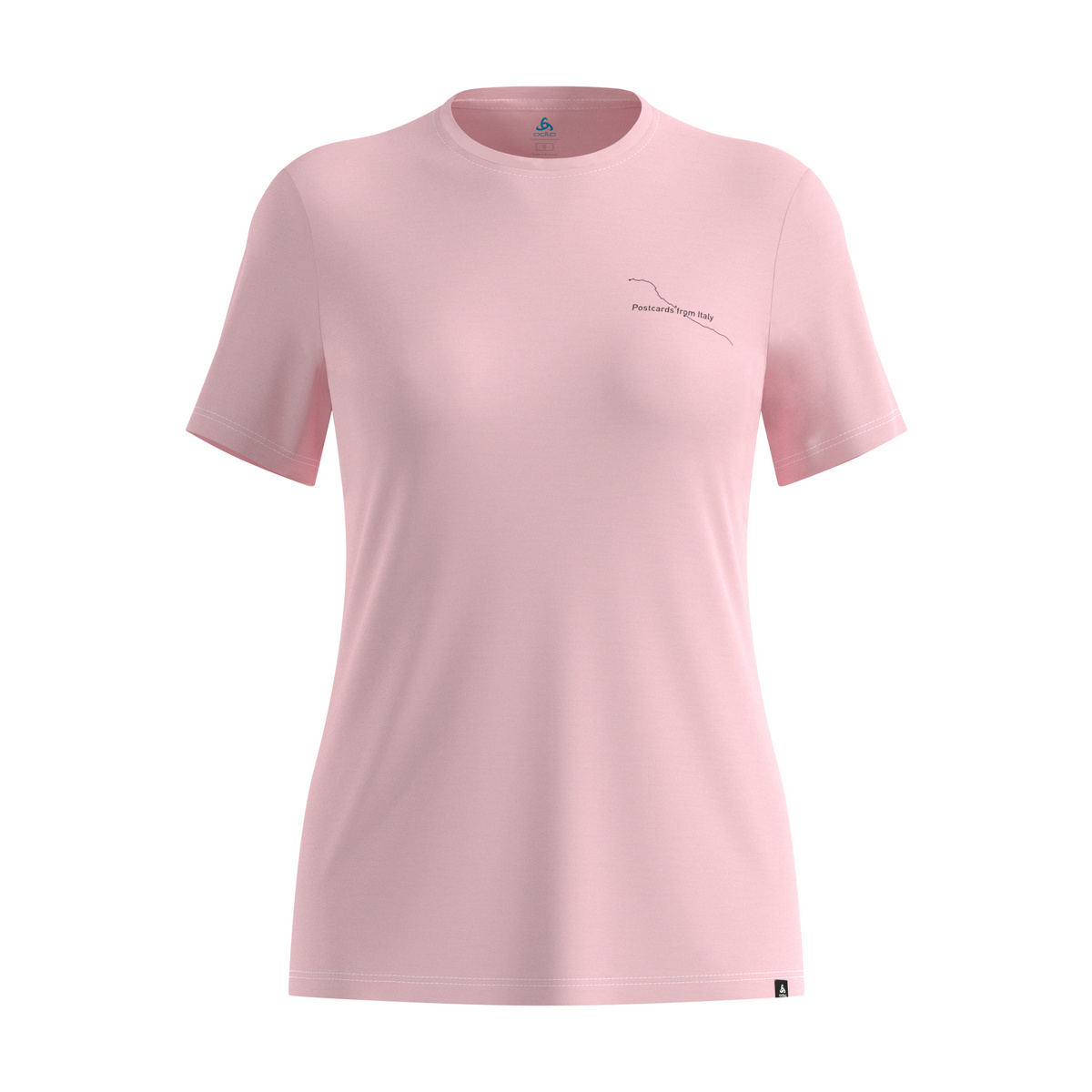 Odlo Damen Merino 160 Postcards T-Shirt (Größe M, rosa)