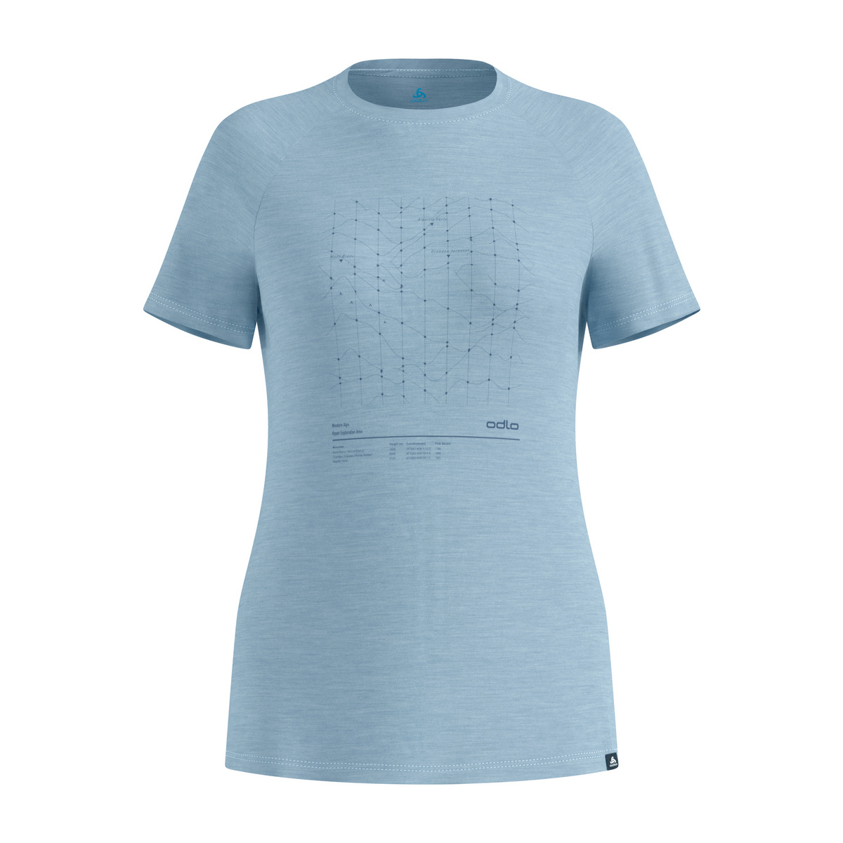 Image of Odlo Damen Merino Tencel Hyper Map T-Shirt