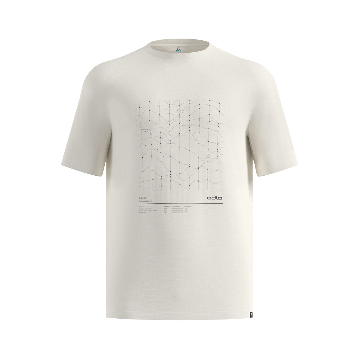Image of Odlo Herren Merino Tencel Hyper Map T-Shirt