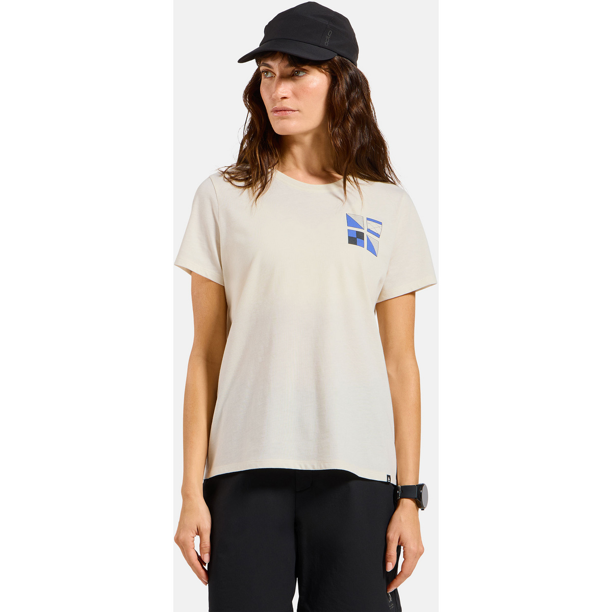 Image of Odlo Damen Cotton Blend Odlo Flags T-Shirt