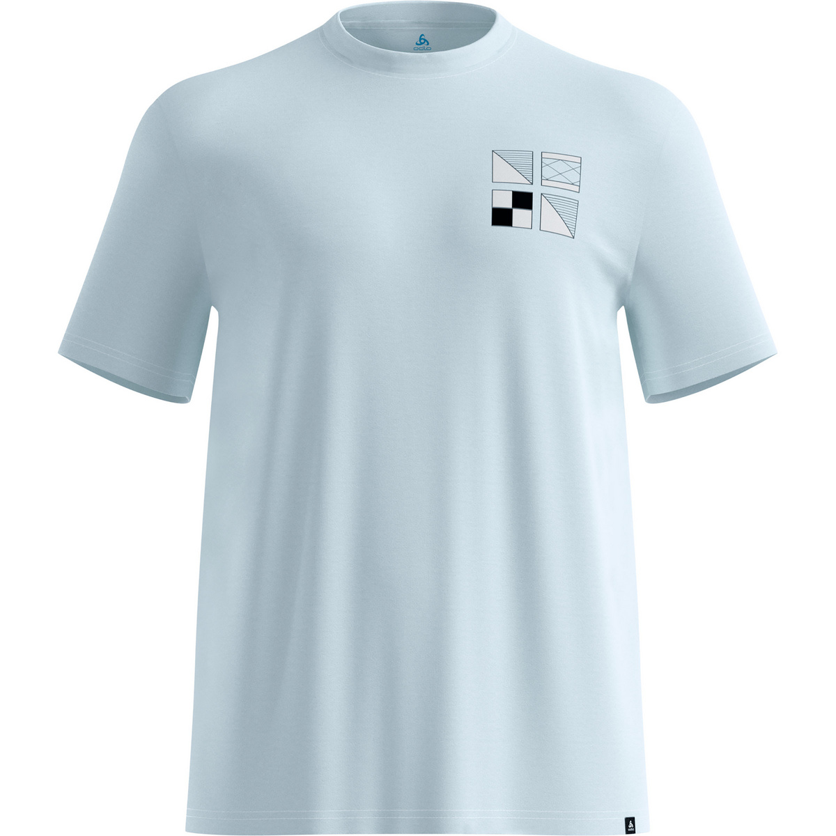 Odlo Herren Cotton Blend Odlo Flags T-Shirt (Größe XL, blau)