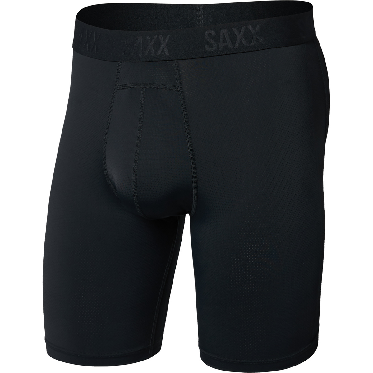 Saxx Underwear Homme Boxer Smooth Flex Light Compression Long (taille S, Noir)