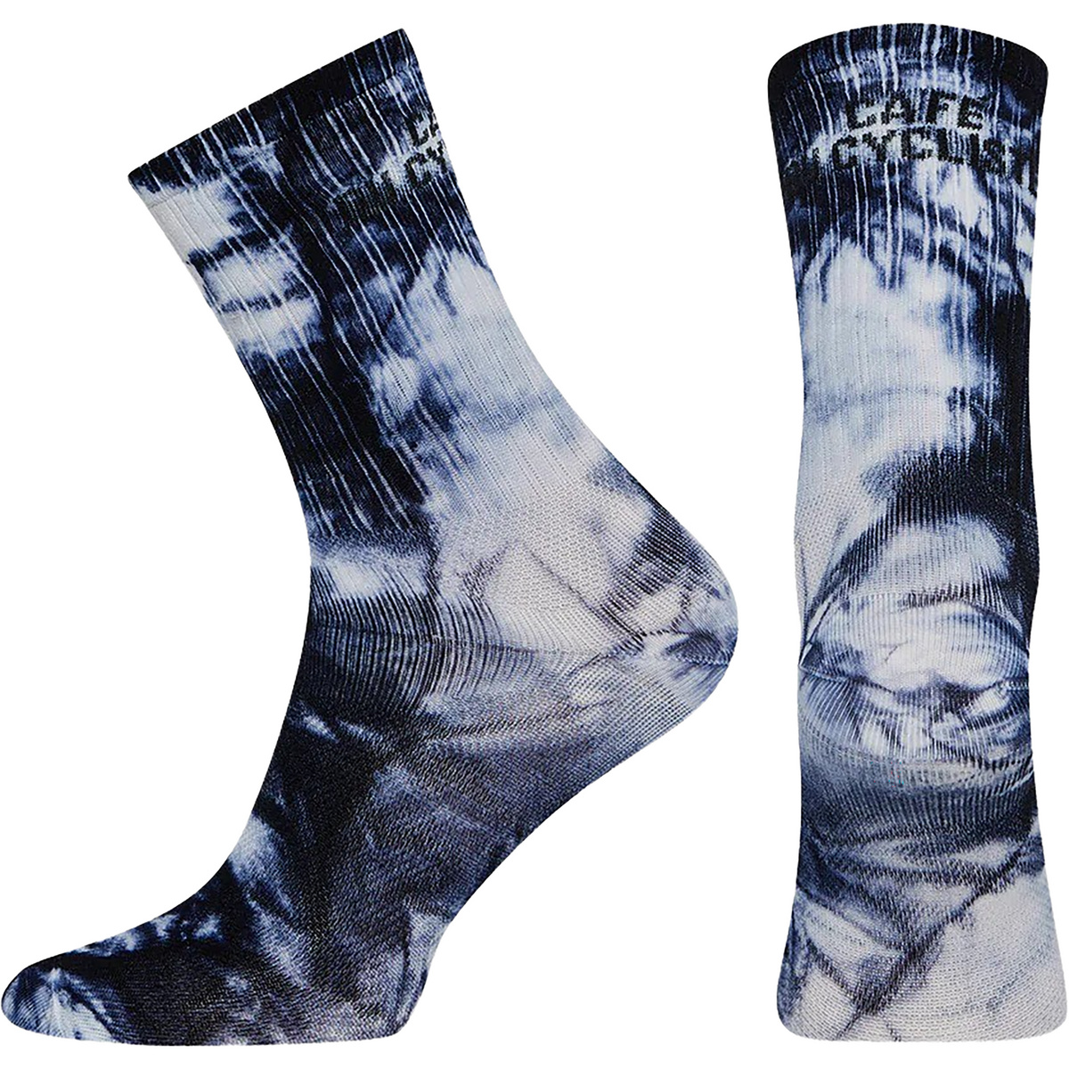 Café Du Cycliste Tie Dye Socken (Größe 35 , blau)