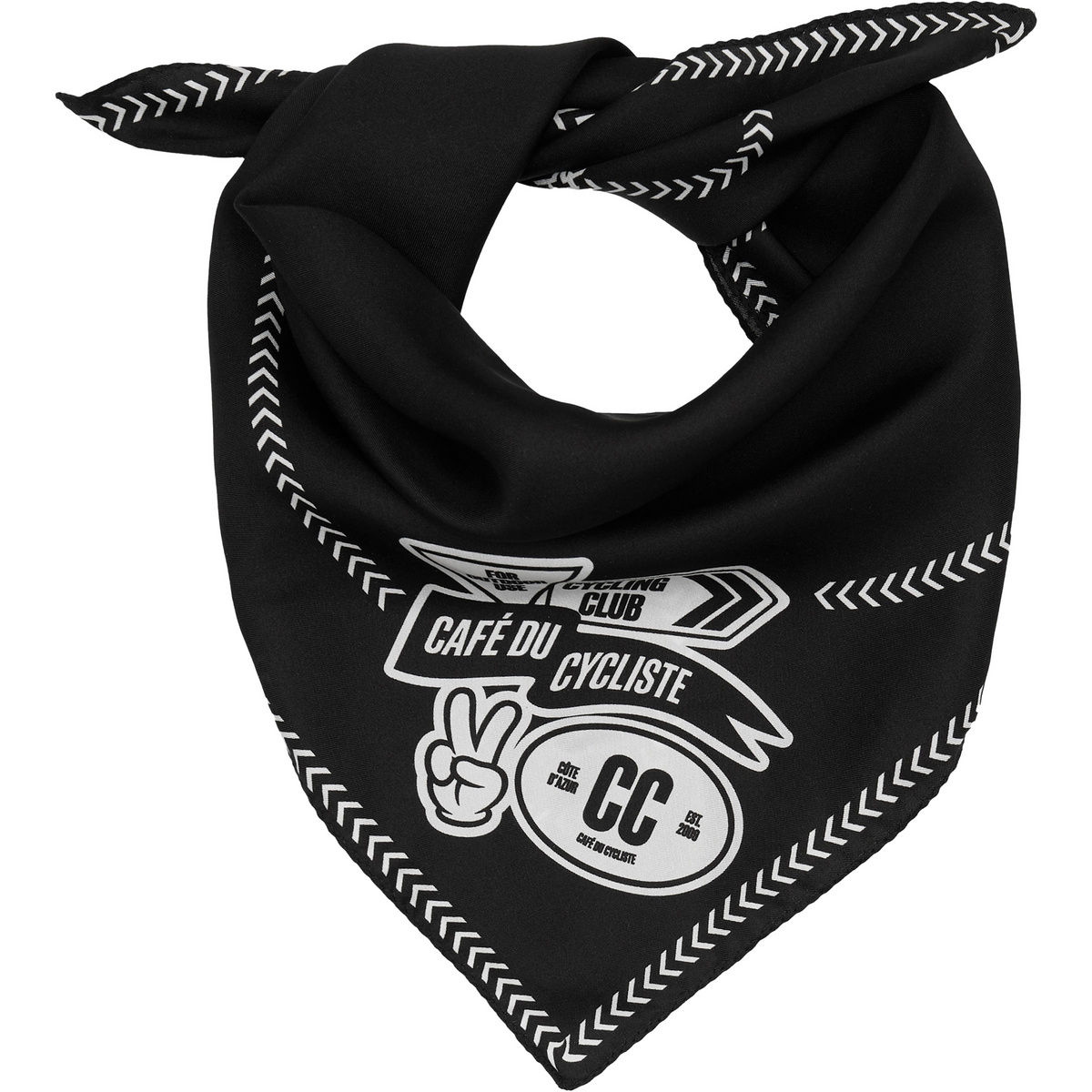Café Du Cycliste Carre De Soie Halstuch (Größe ONE SIZE, schwarz)