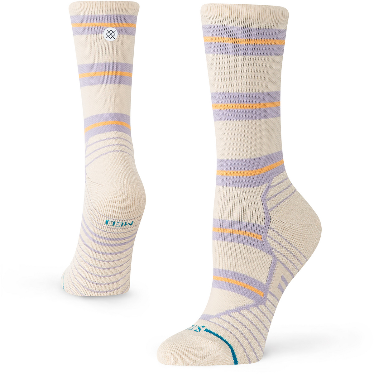 Image of Stance Damen Beam Stripe Mid Crew Socken